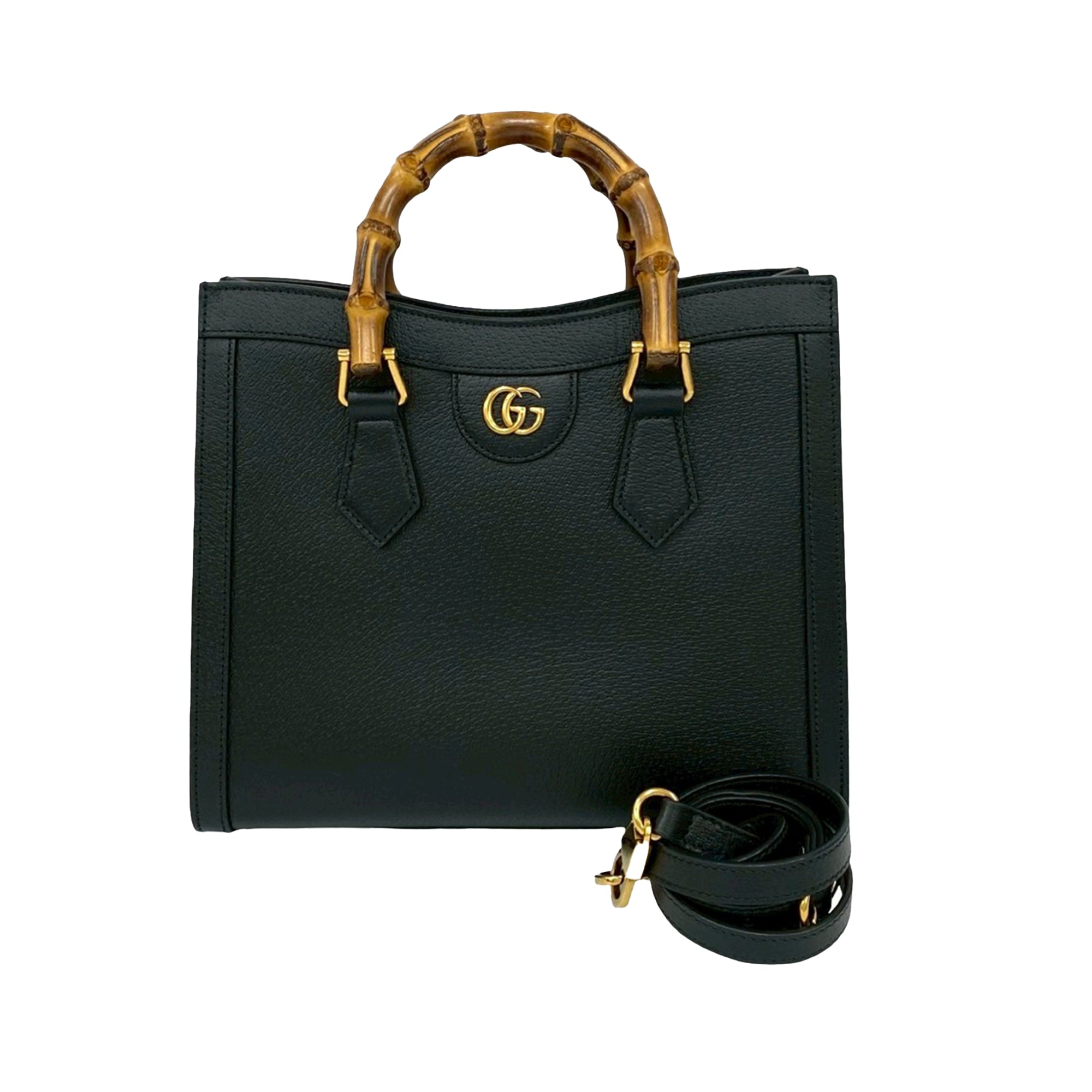 Gucci Medium Calfskin Bamboo Diana Satchel - image 1
