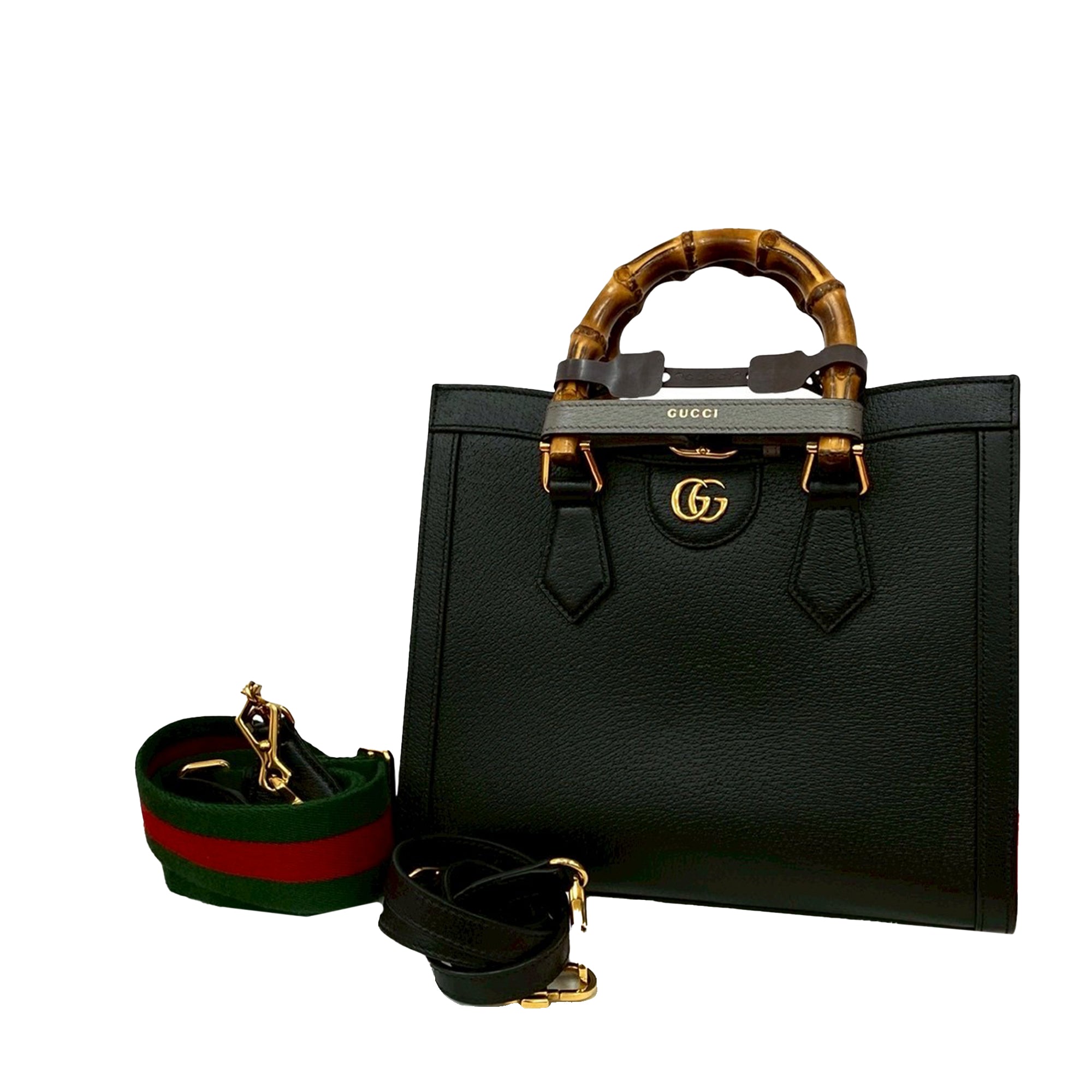 Gucci Medium Calfskin Bamboo Diana Satchel - image 10