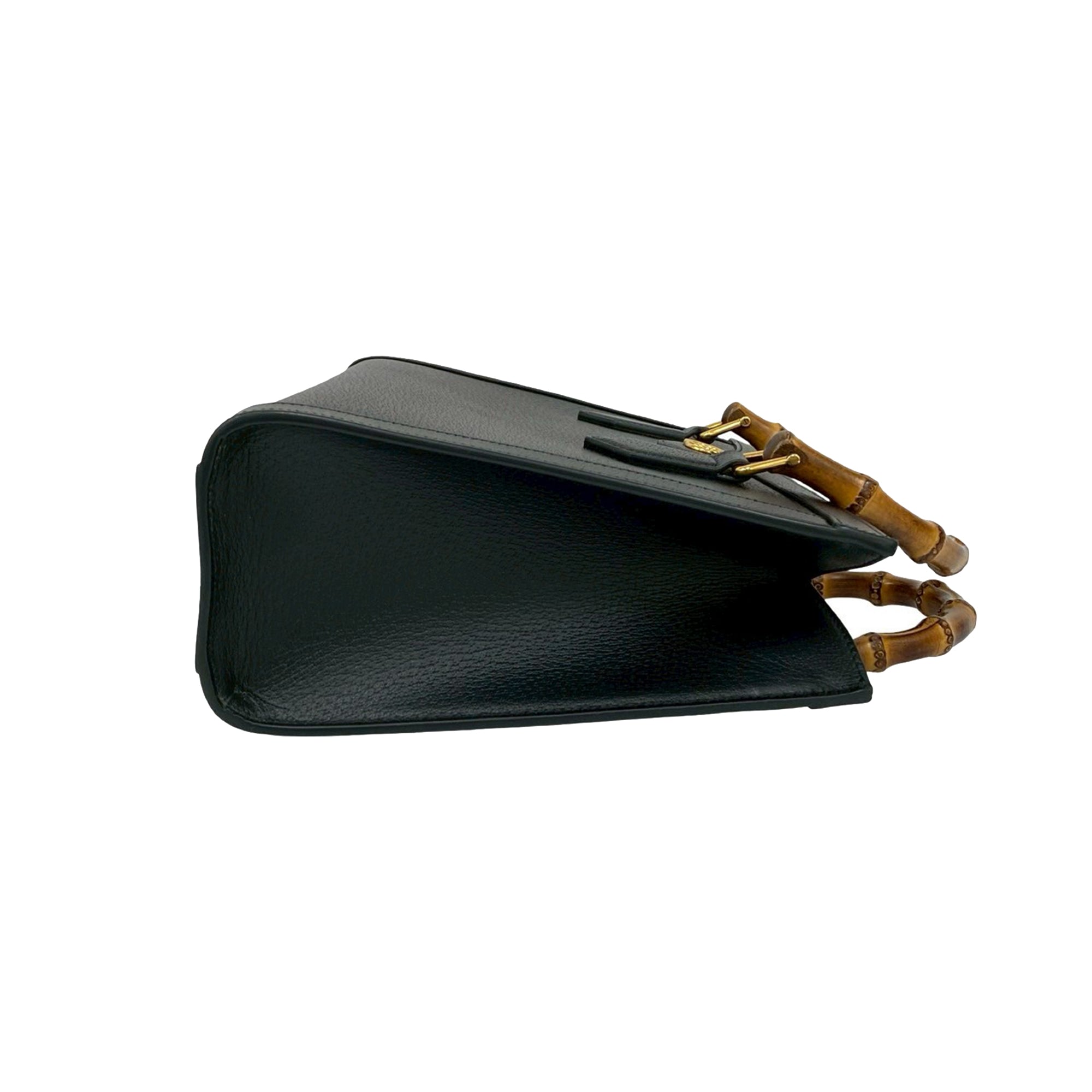 Gucci Medium Calfskin Bamboo Diana Satchel - image 6