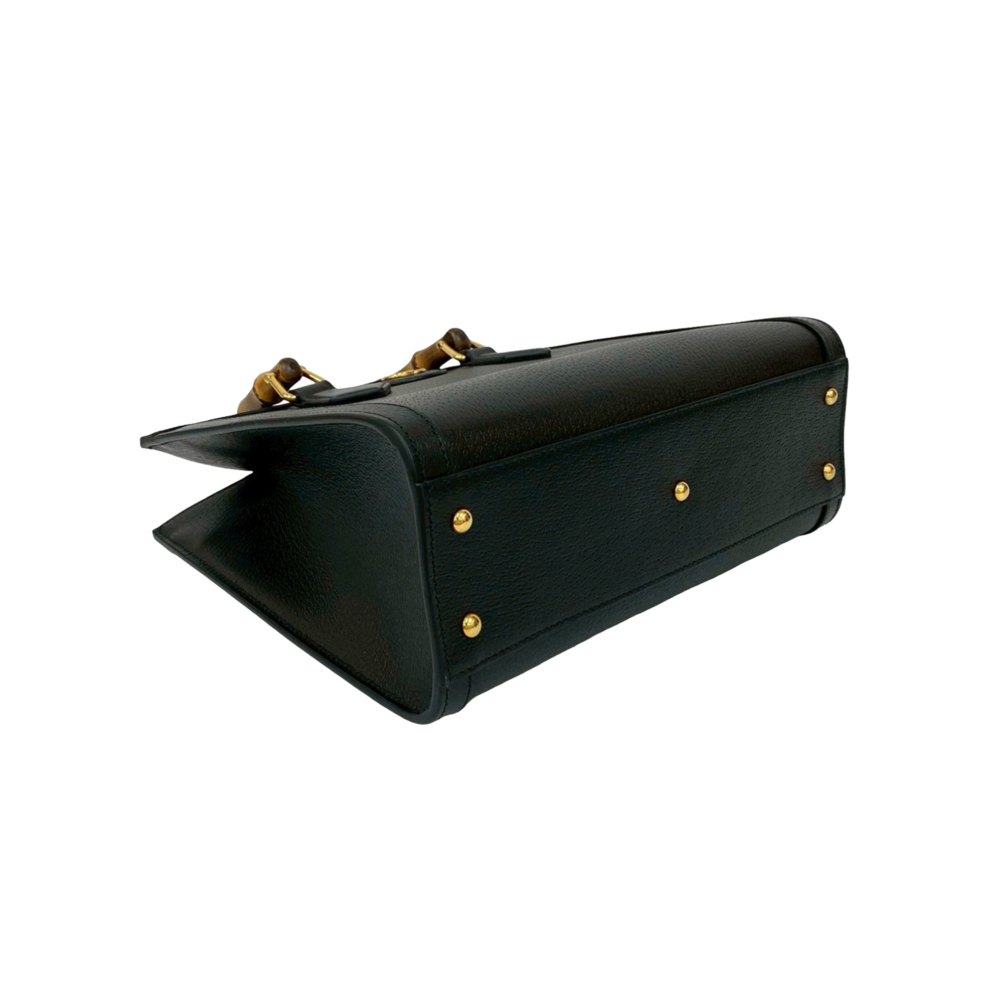 Gucci Medium Calfskin Bamboo Diana Satchel - image 7