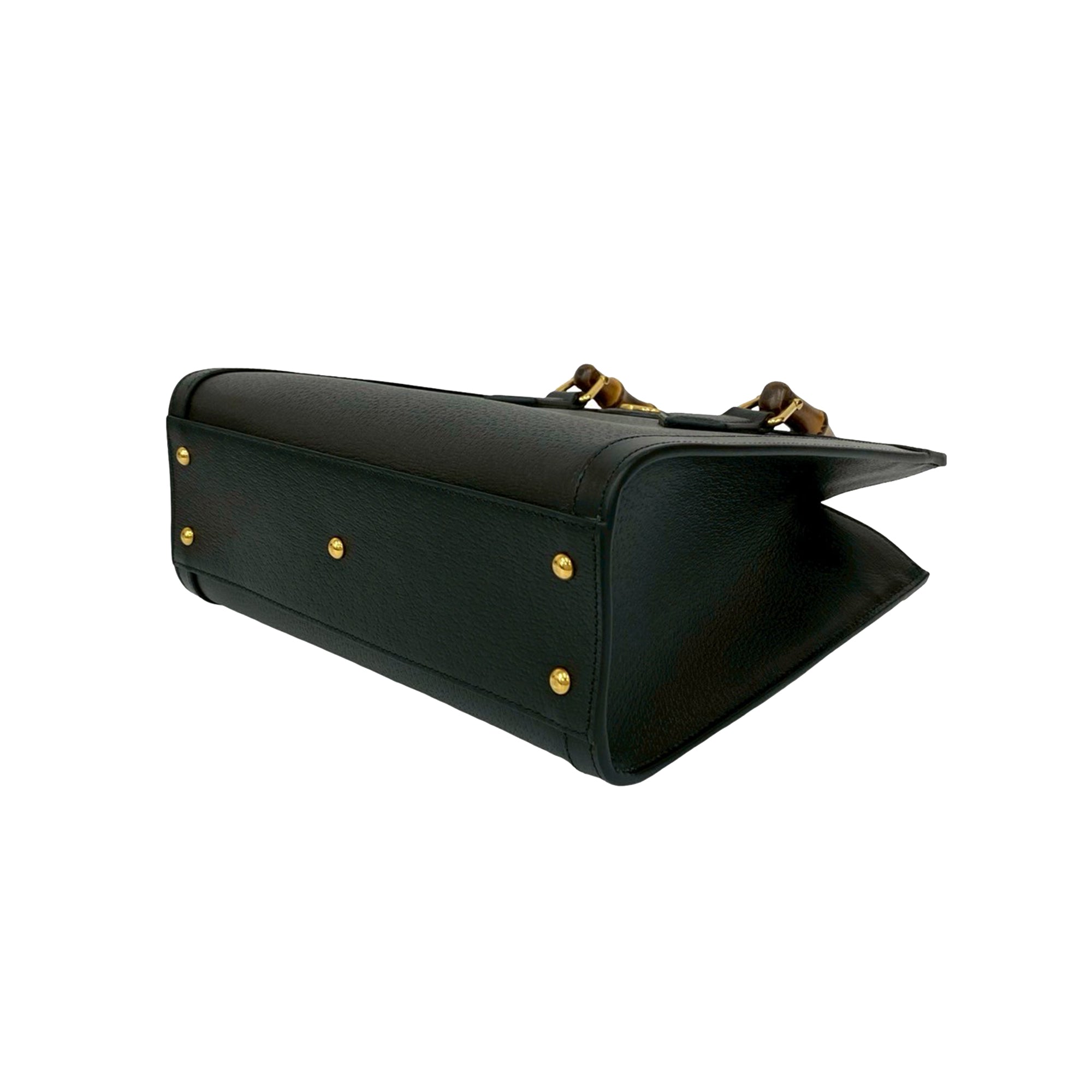 Gucci Medium Calfskin Bamboo Diana Satchel - image 8