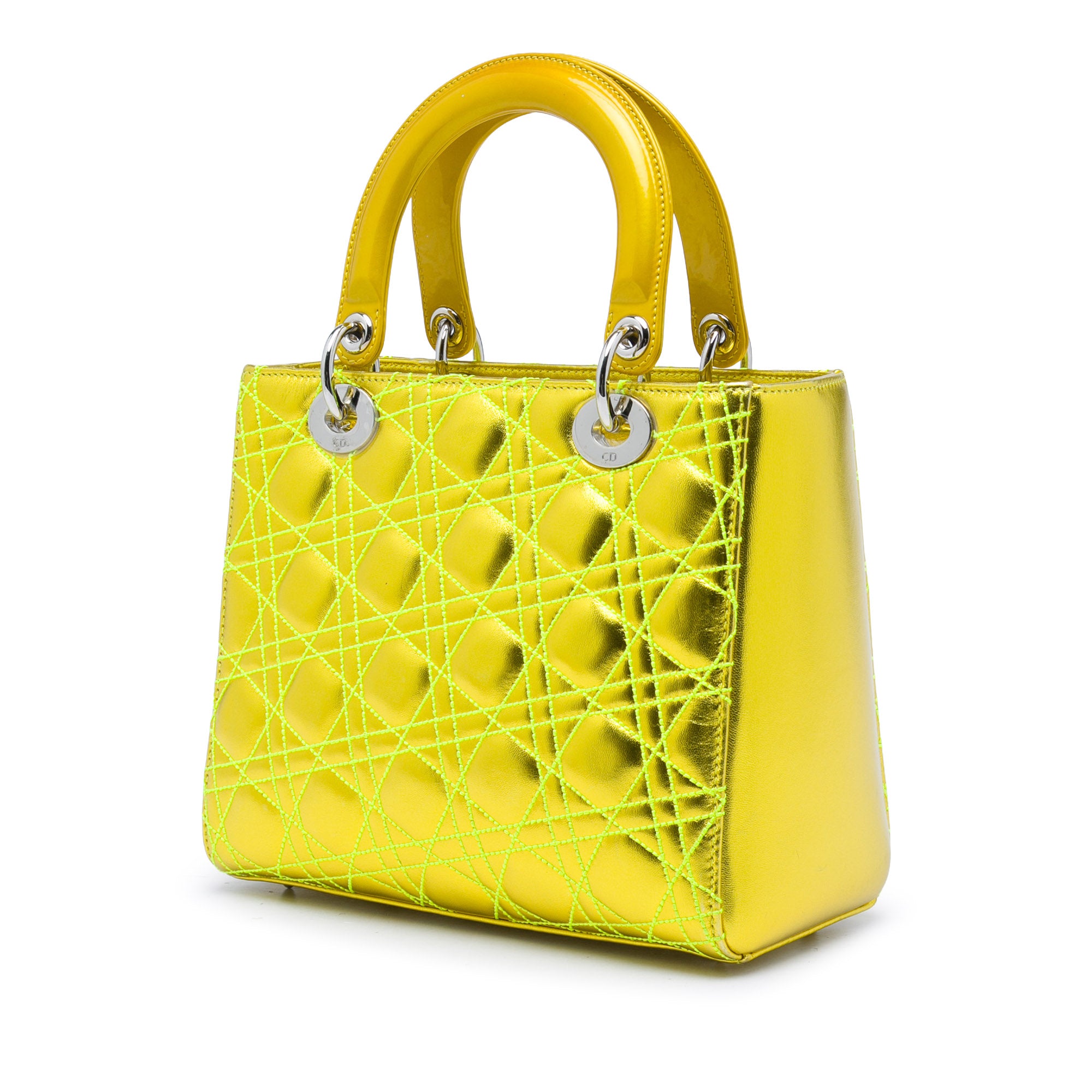 Dior Anselm Reyle Medium Metallic Lambskin Cannage Lady Dior - image 2