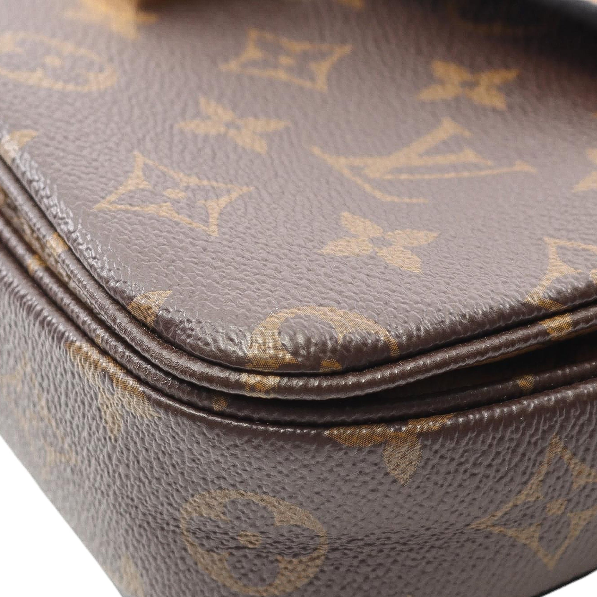 Louis Vuitton LOUIS VUITTON Pochette Metis MM Handbag M44876 Monogram Reverse PVC coated canvas leather Brown Black Used Women - image 5