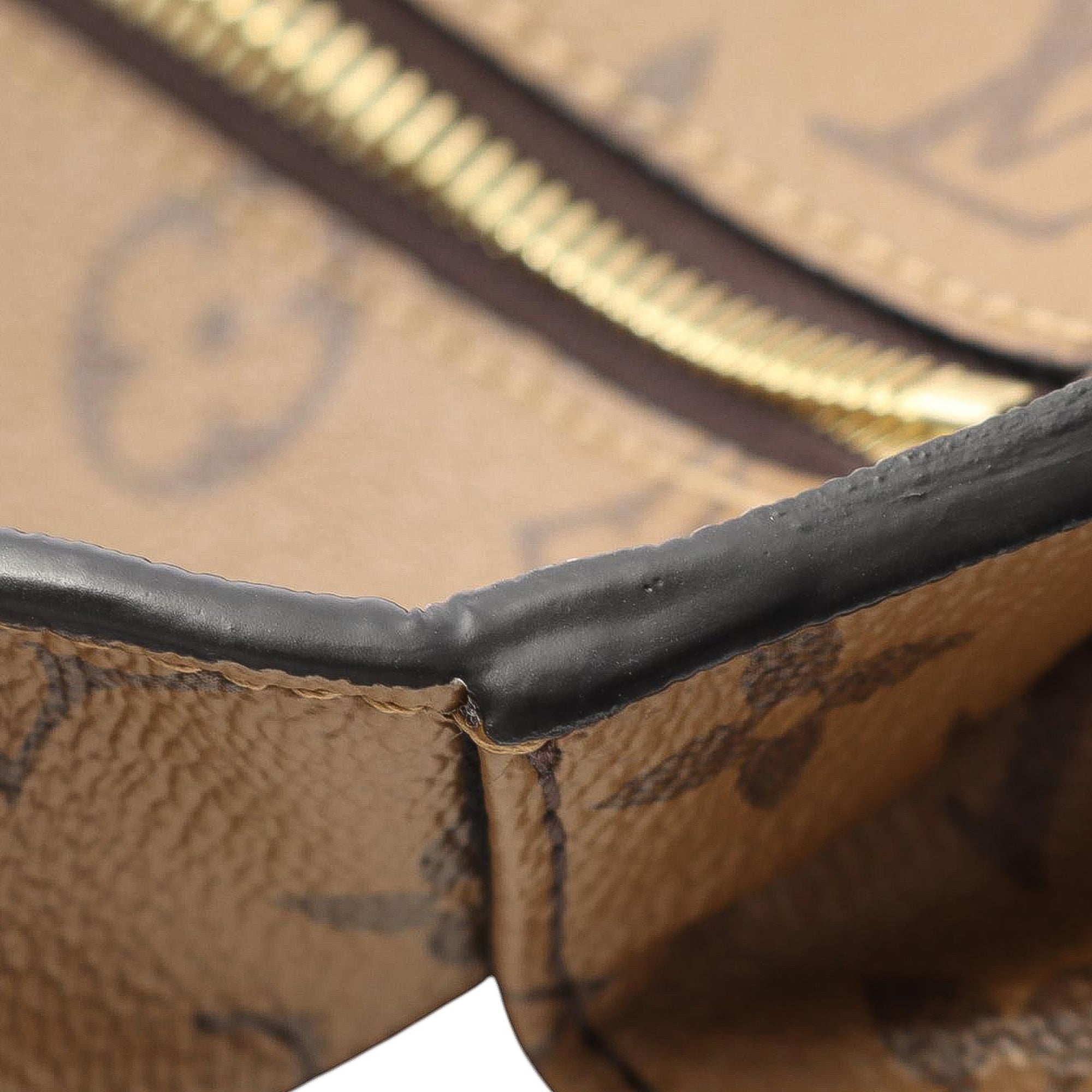 Louis Vuitton LOUIS VUITTON Pochette Metis MM Handbag M44876 Monogram Reverse PVC coated canvas leather Brown Black Used Women - image 8