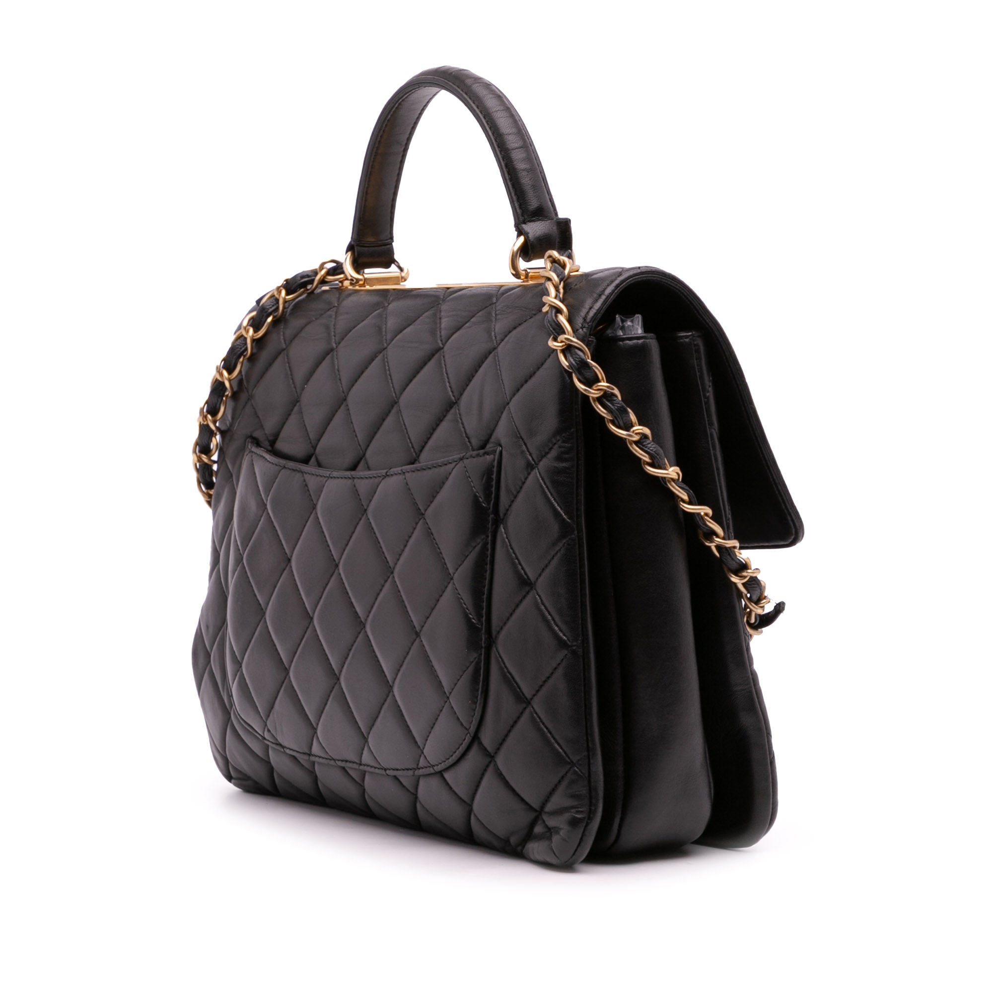 Chanel Large Lambskin Trendy CC Top Handle Flap - image 2