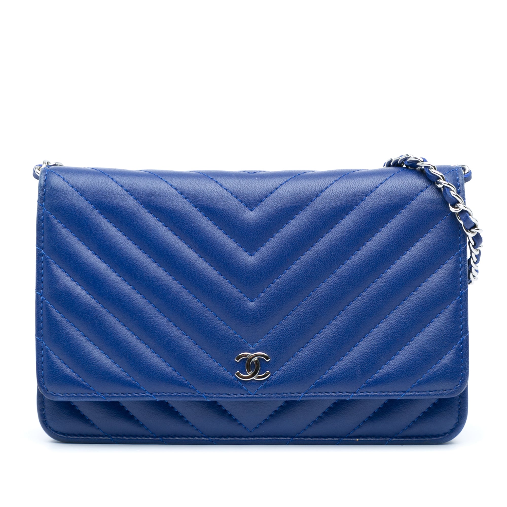 Chanel Lambskin Chevron Trendy Wallet On Chain - image 1