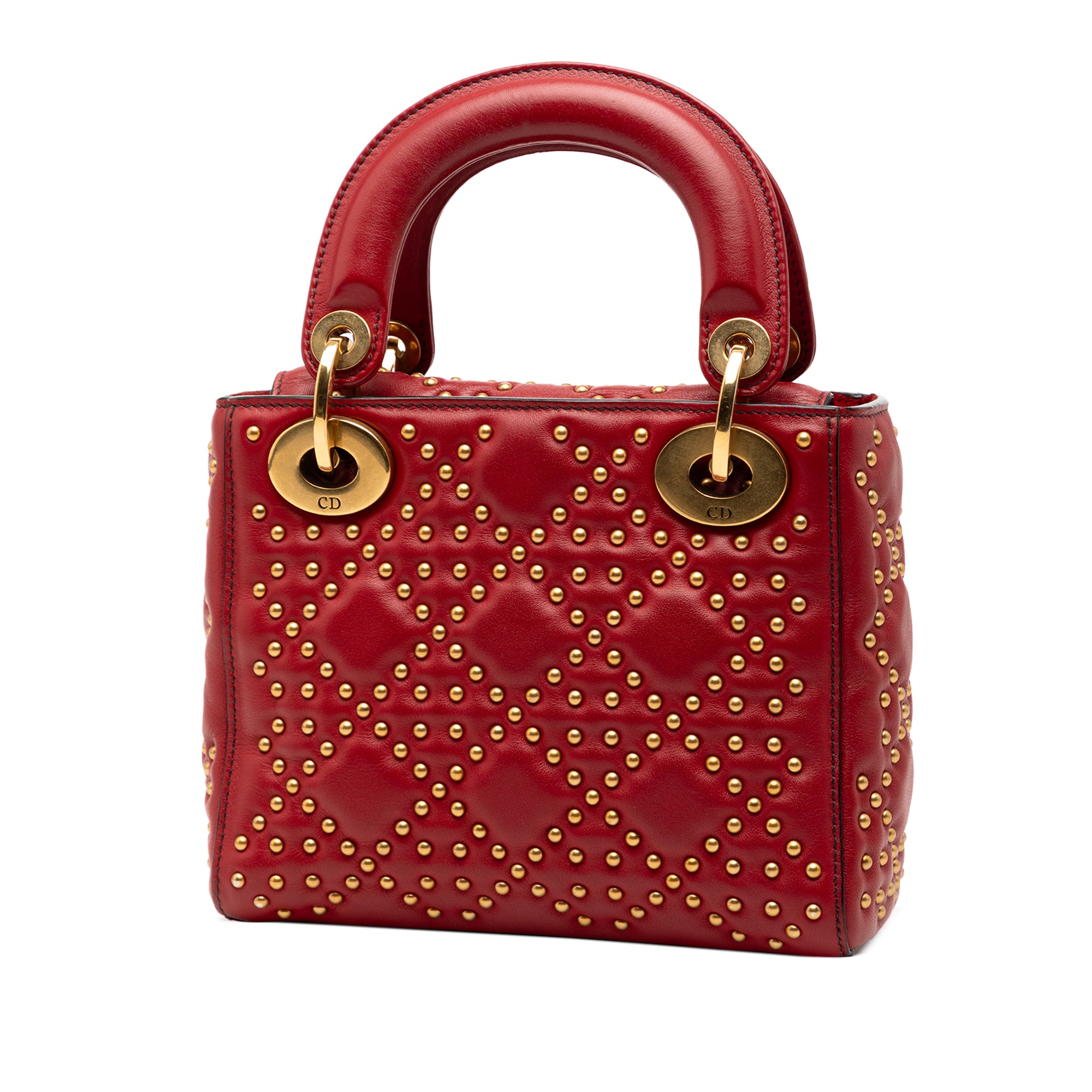 Dior Mini Lambskin Cannage Studded Supple Lady Dior - image 2