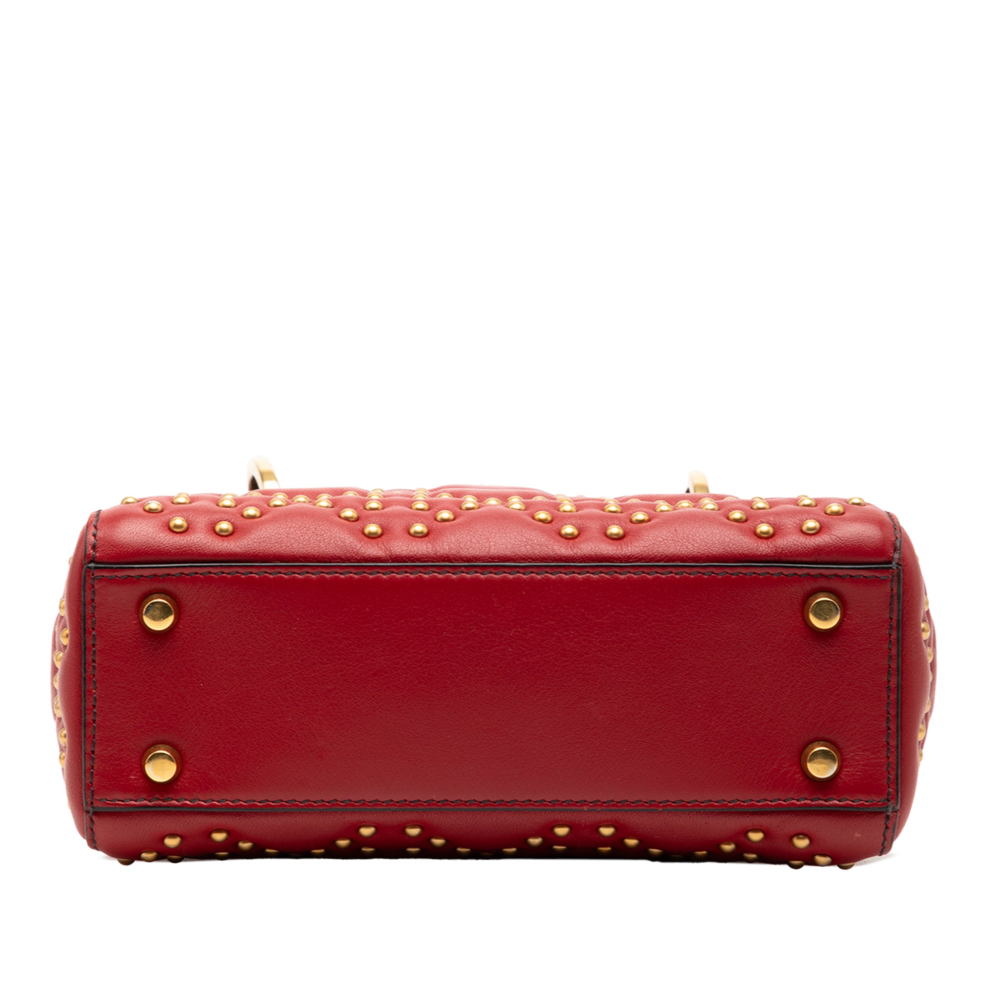 Dior Mini Lambskin Cannage Studded Supple Lady Dior - image 3