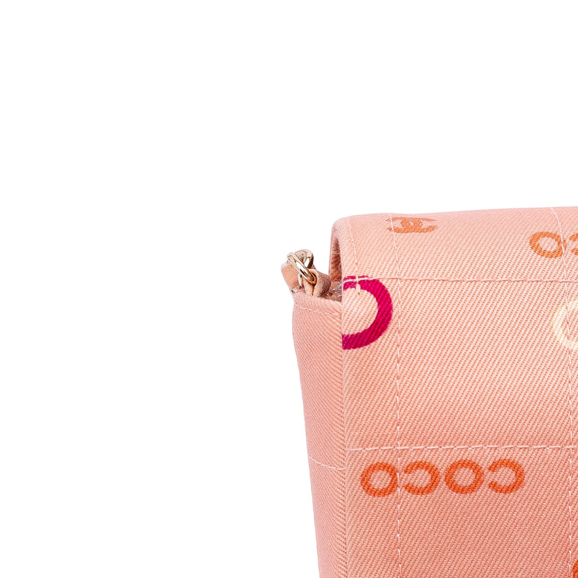 Chanel CC Chocolate Bar Canvas Logo East West Flap - image 10