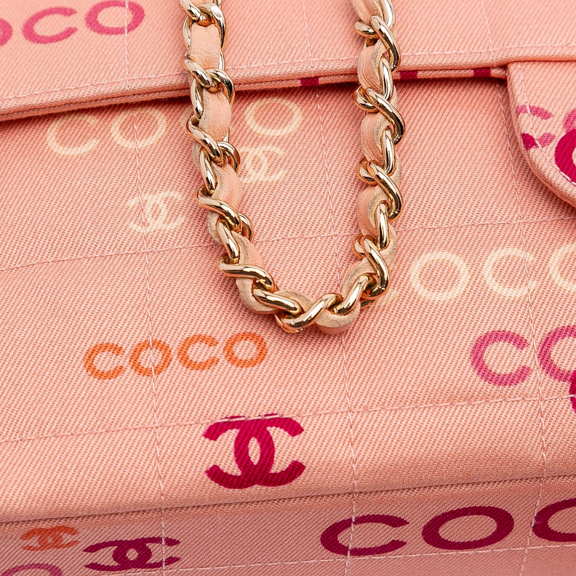 Chanel CC Chocolate Bar Canvas Logo East West Flap - image 11