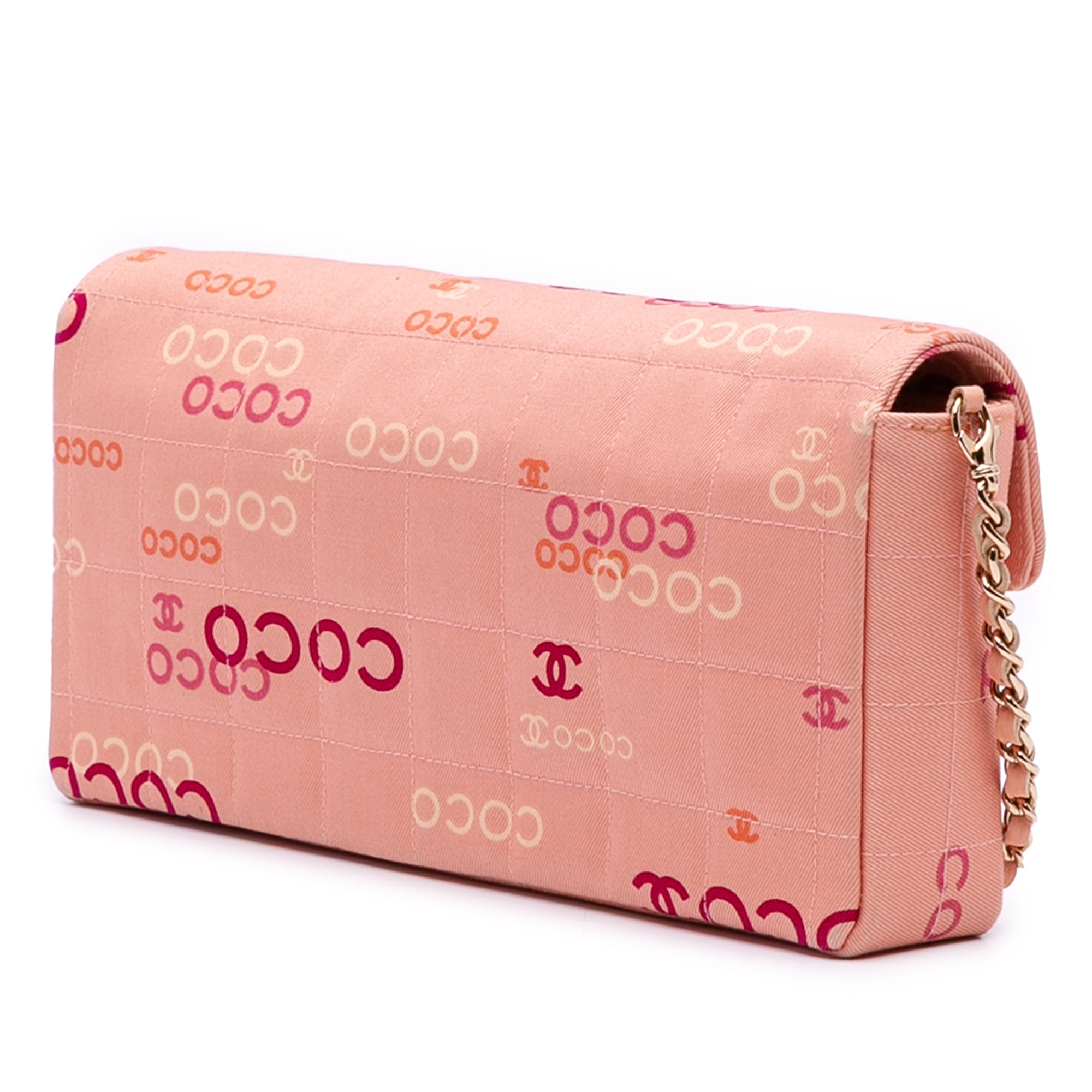 Chanel CC Chocolate Bar Canvas Logo East West Flap - image 2
