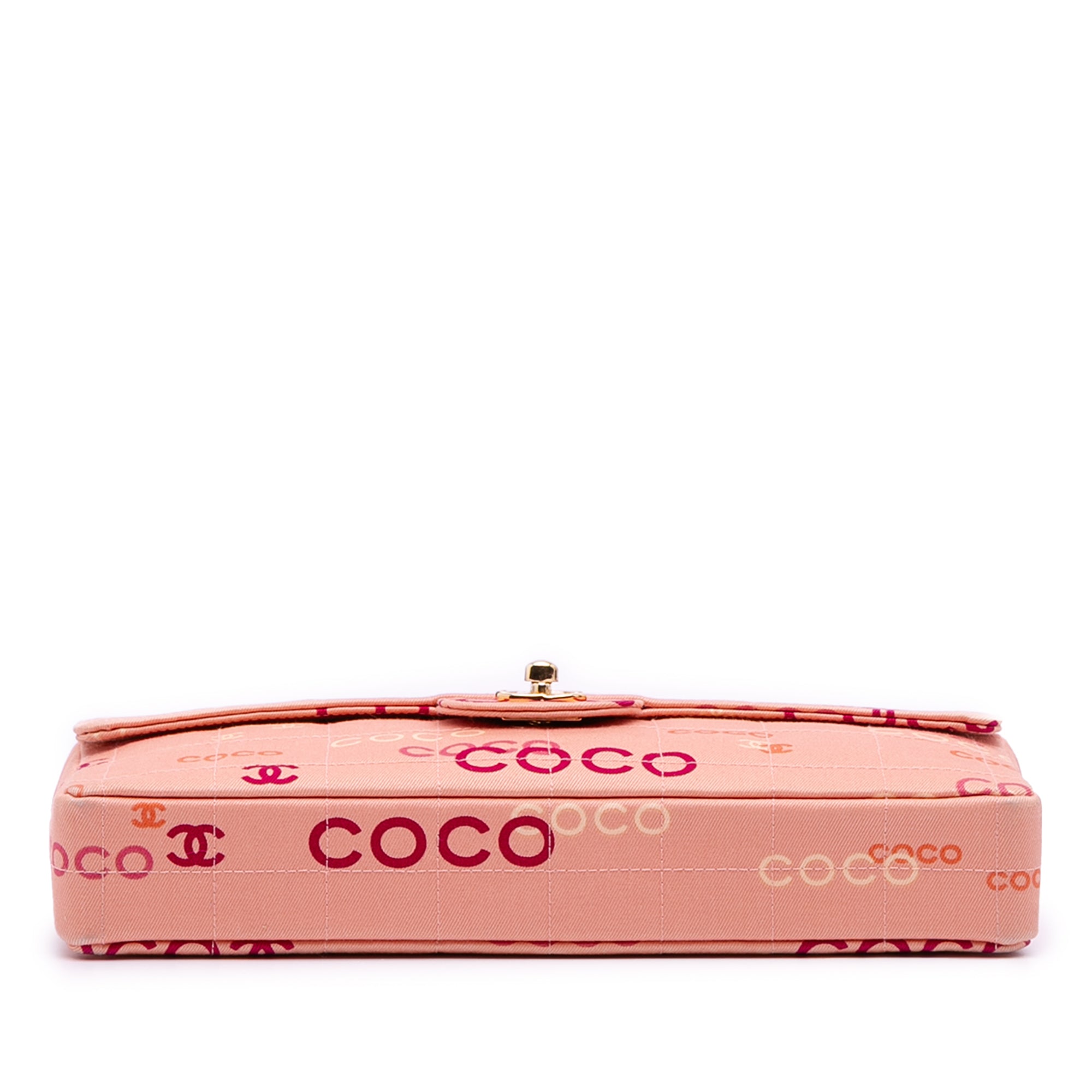 Chanel CC Chocolate Bar Canvas Logo East West Flap - image 3