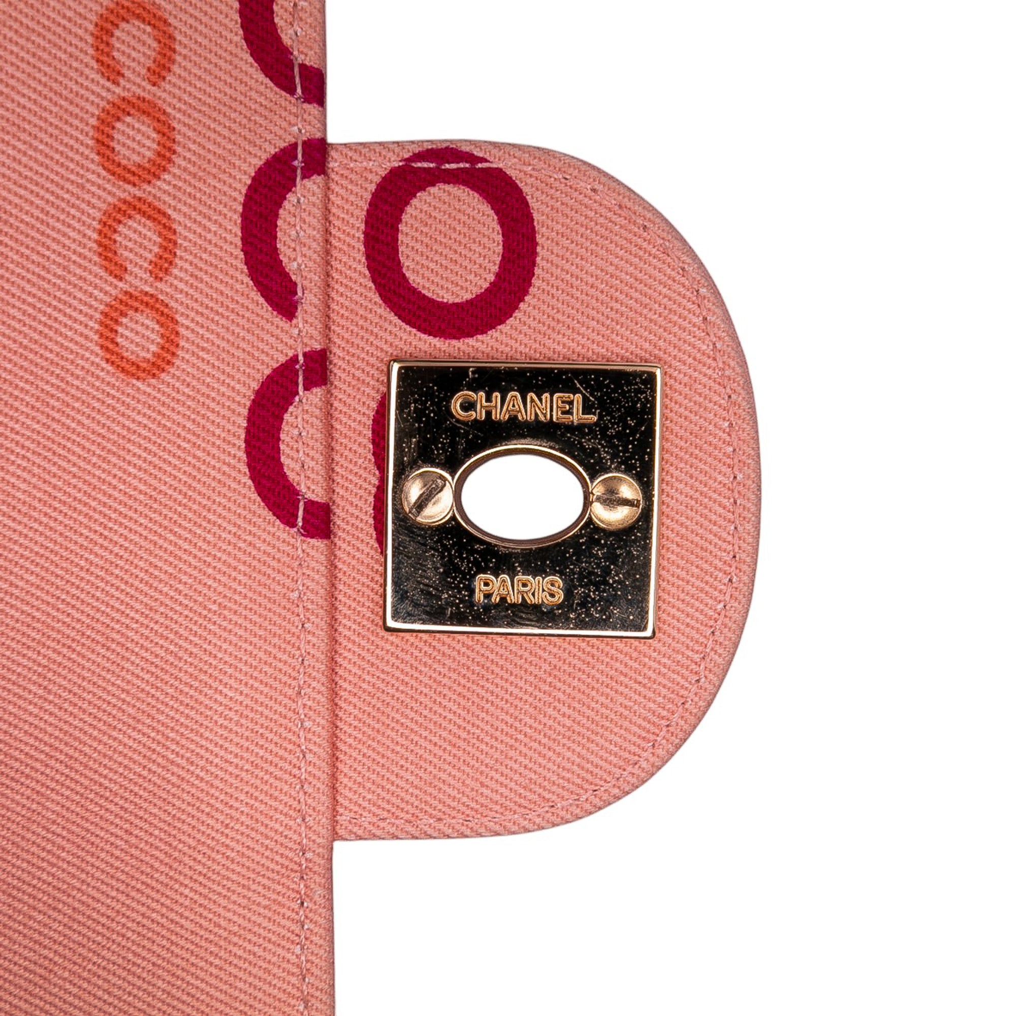 Chanel CC Chocolate Bar Canvas Logo East West Flap - image 7