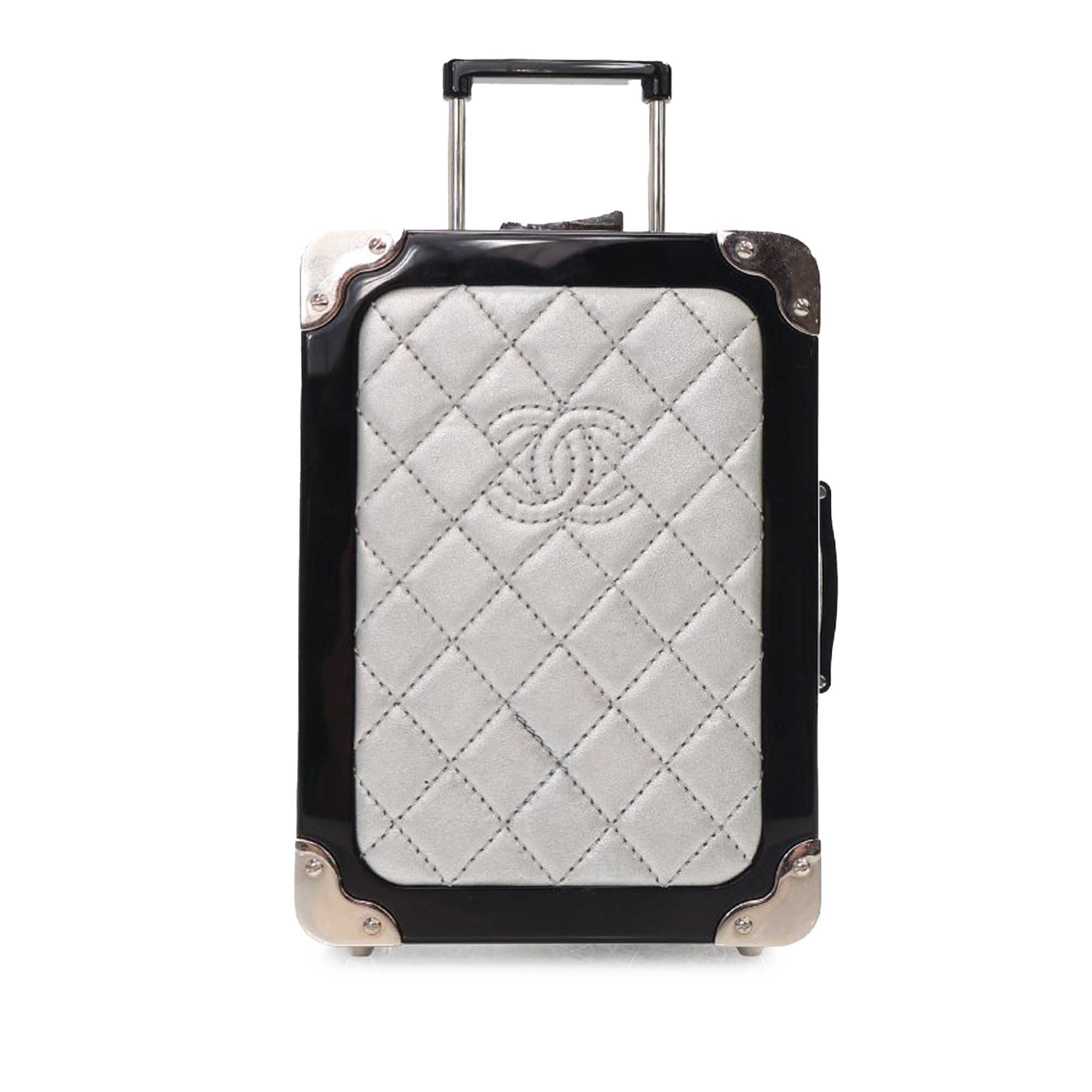 Chanel Acrylic and Lambskin Evening In The Air CC Trolley Minaudiere Clutch on Chain - image 13