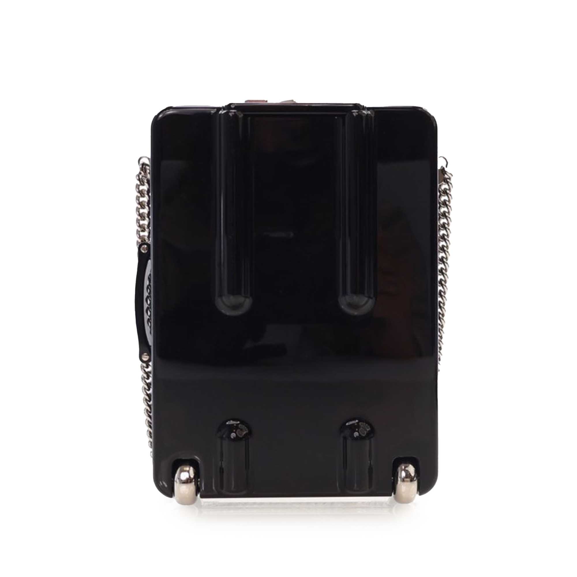 Chanel Acrylic and Lambskin Evening In The Air CC Trolley Minaudiere Clutch on Chain - image 4