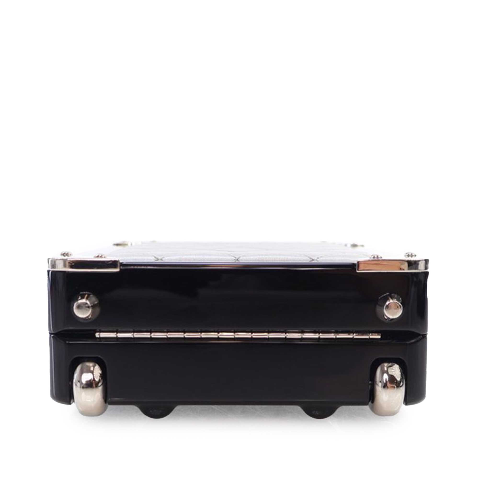 Chanel Acrylic and Lambskin Evening In The Air CC Trolley Minaudiere Clutch on Chain - image 5