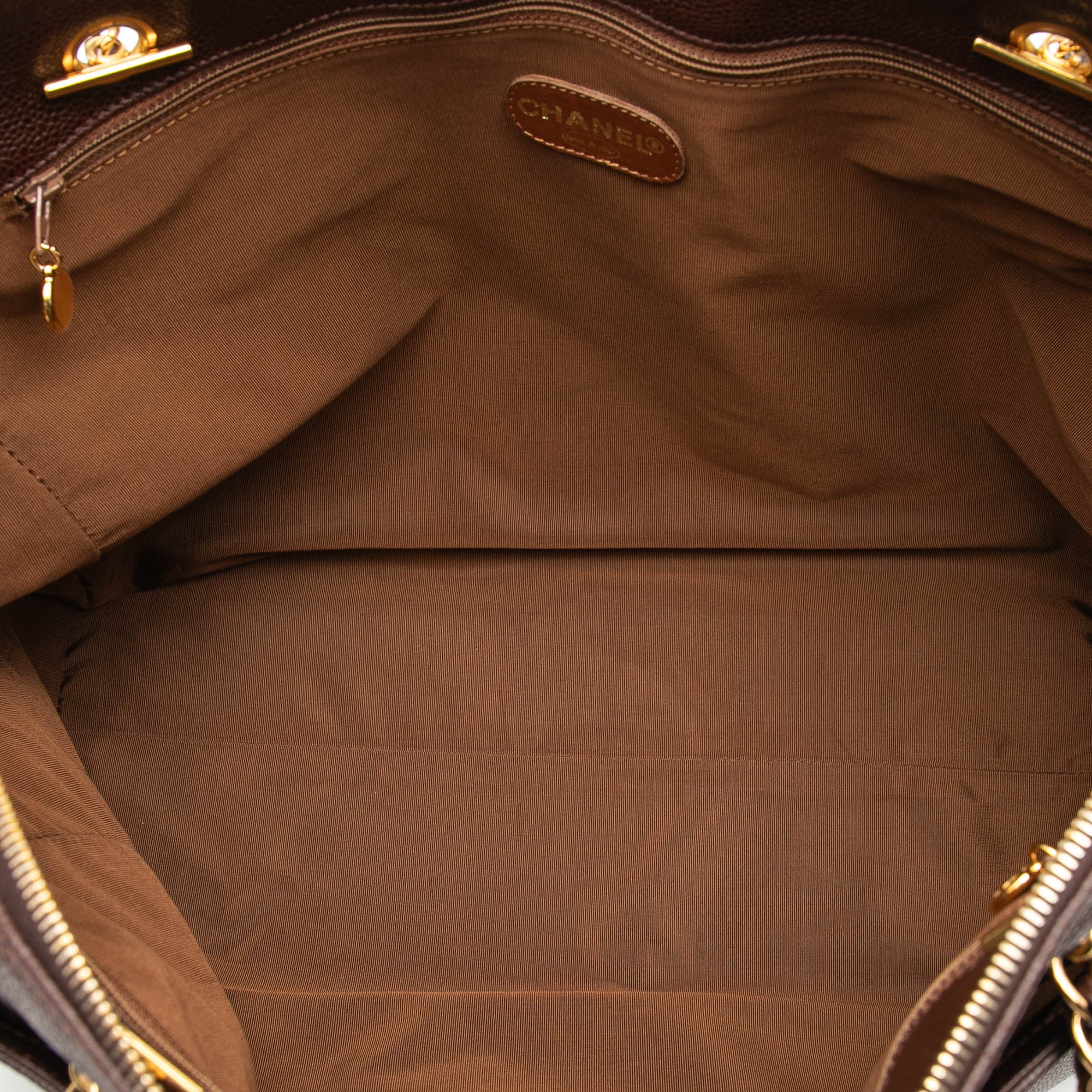 Chanel CC Caviar Chain Zip Tote - image 4