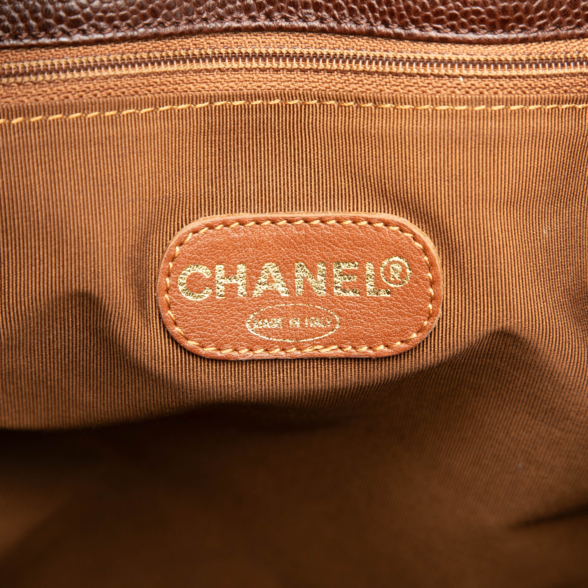 Chanel CC Caviar Chain Zip Tote - image 5