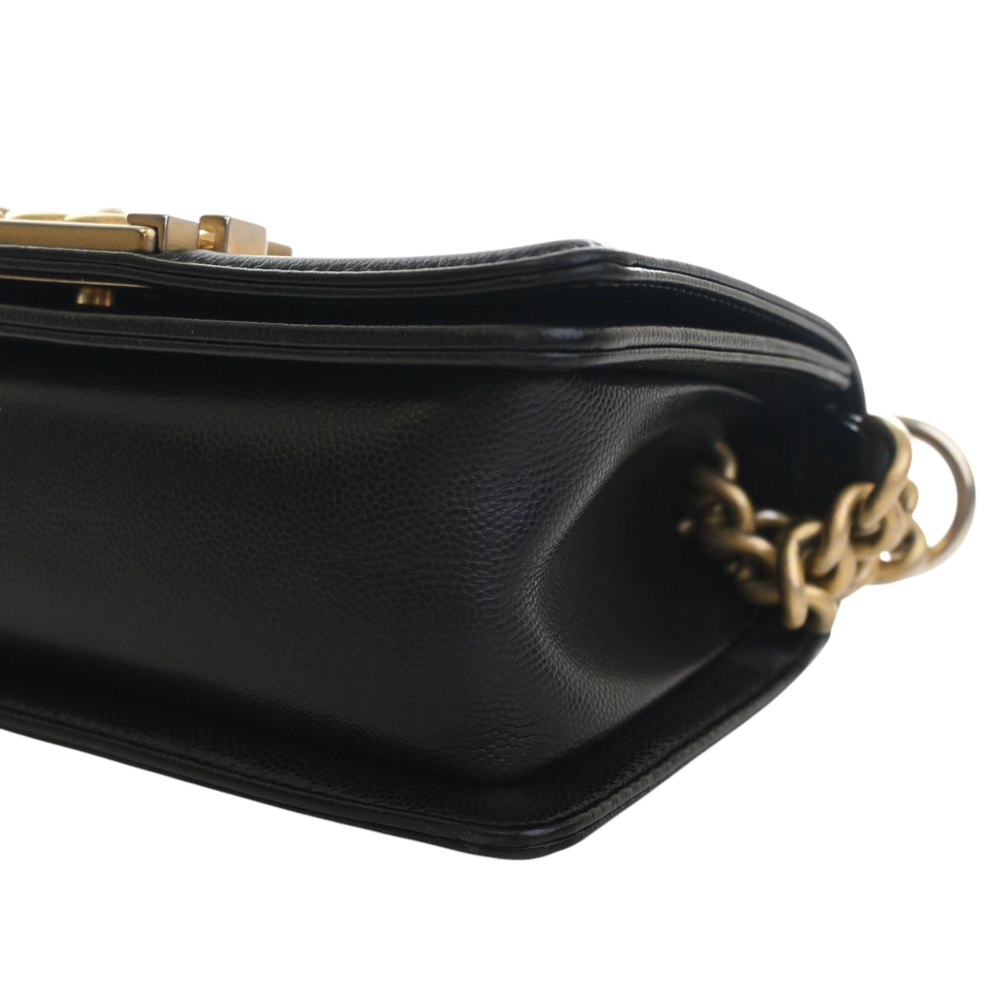 Chanel Small Quilted Caviar Boy Flap - image 11