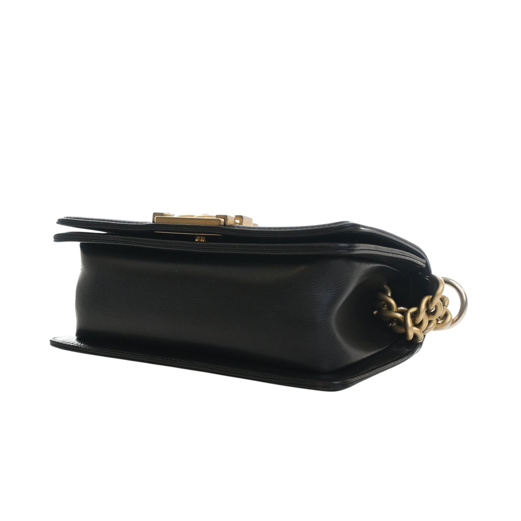 Chanel Small Quilted Caviar Boy Flap - image 13