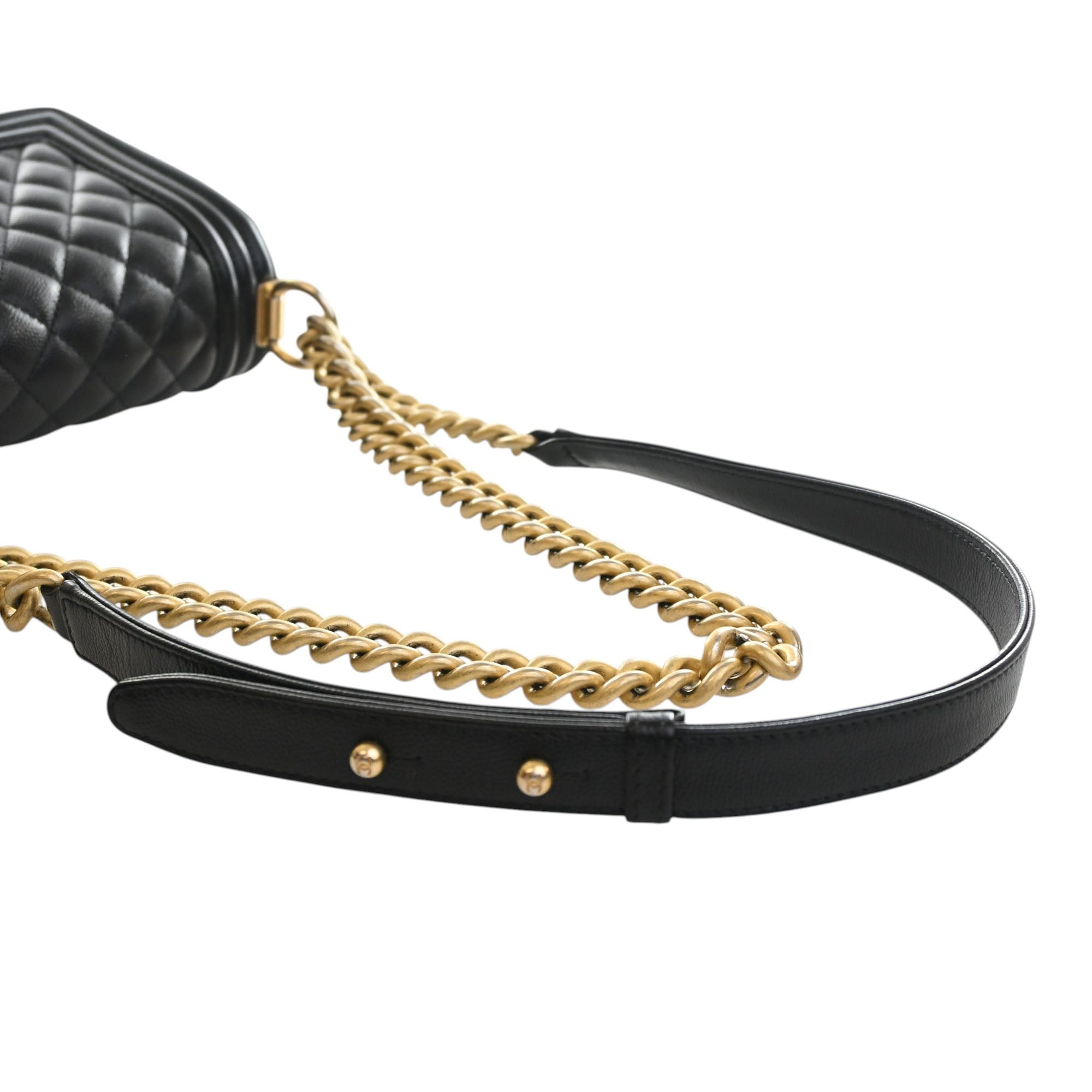 Chanel Small Quilted Caviar Boy Flap - image 14