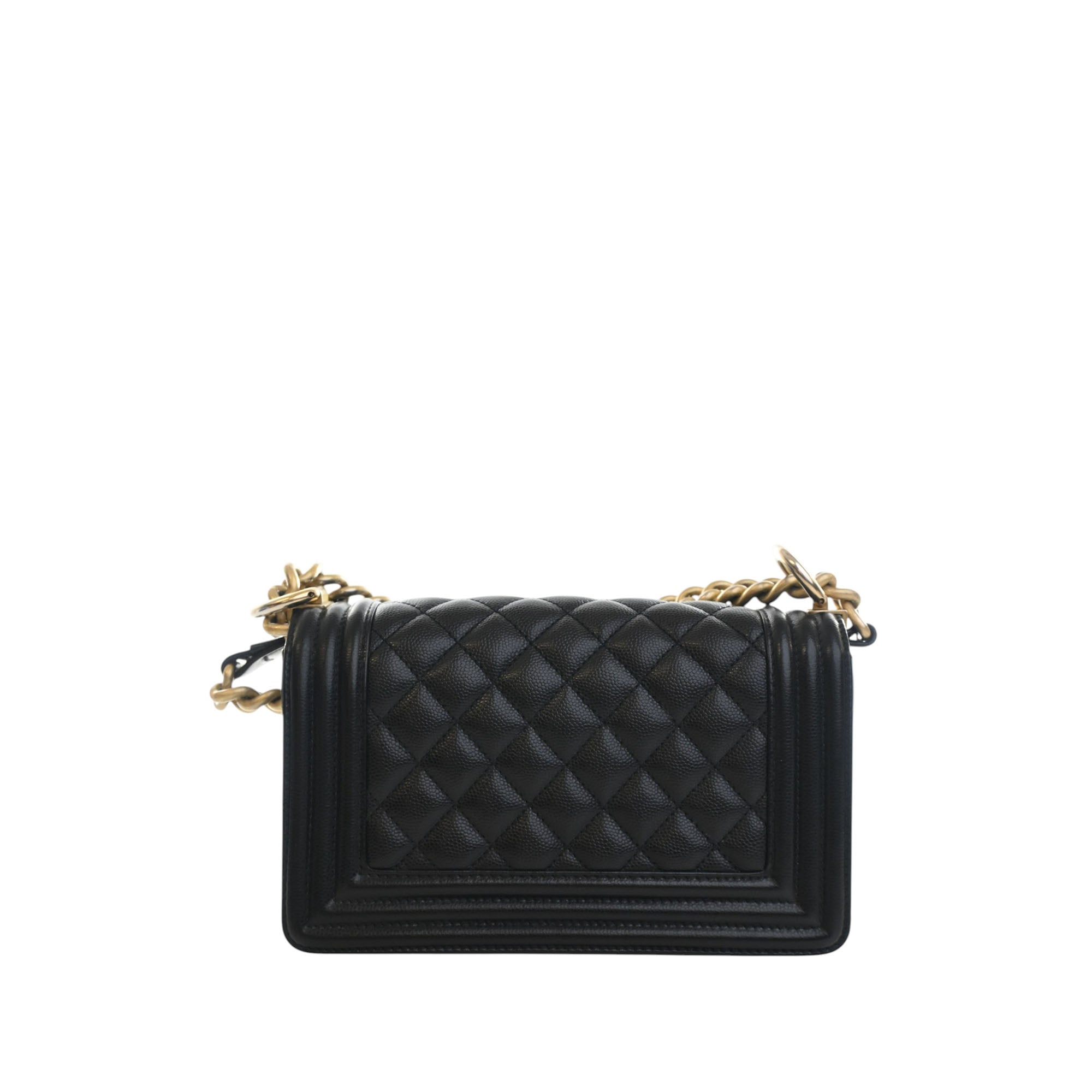 Chanel Small Quilted Caviar Boy Flap - image 2