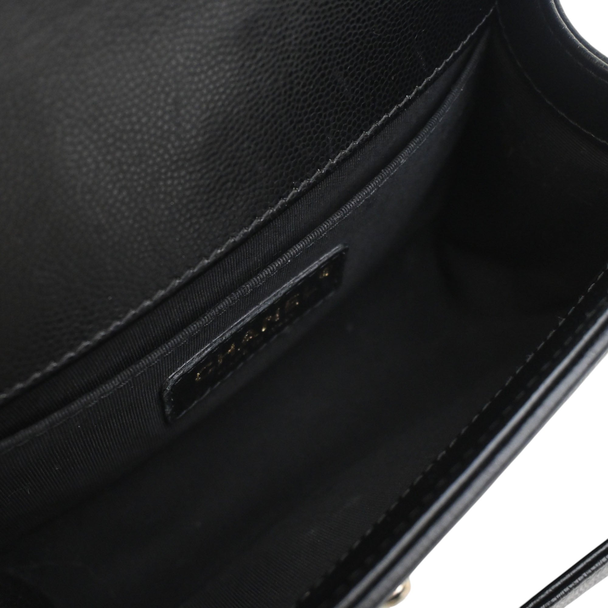 Chanel Small Quilted Caviar Boy Flap - image 4