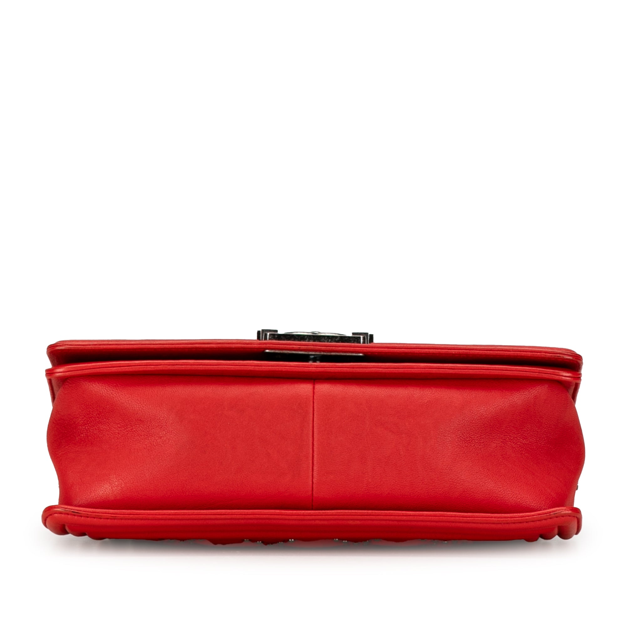 Chanel Old Medium Quilted Crumpled Calfskin Studded Boy Flap - image 4