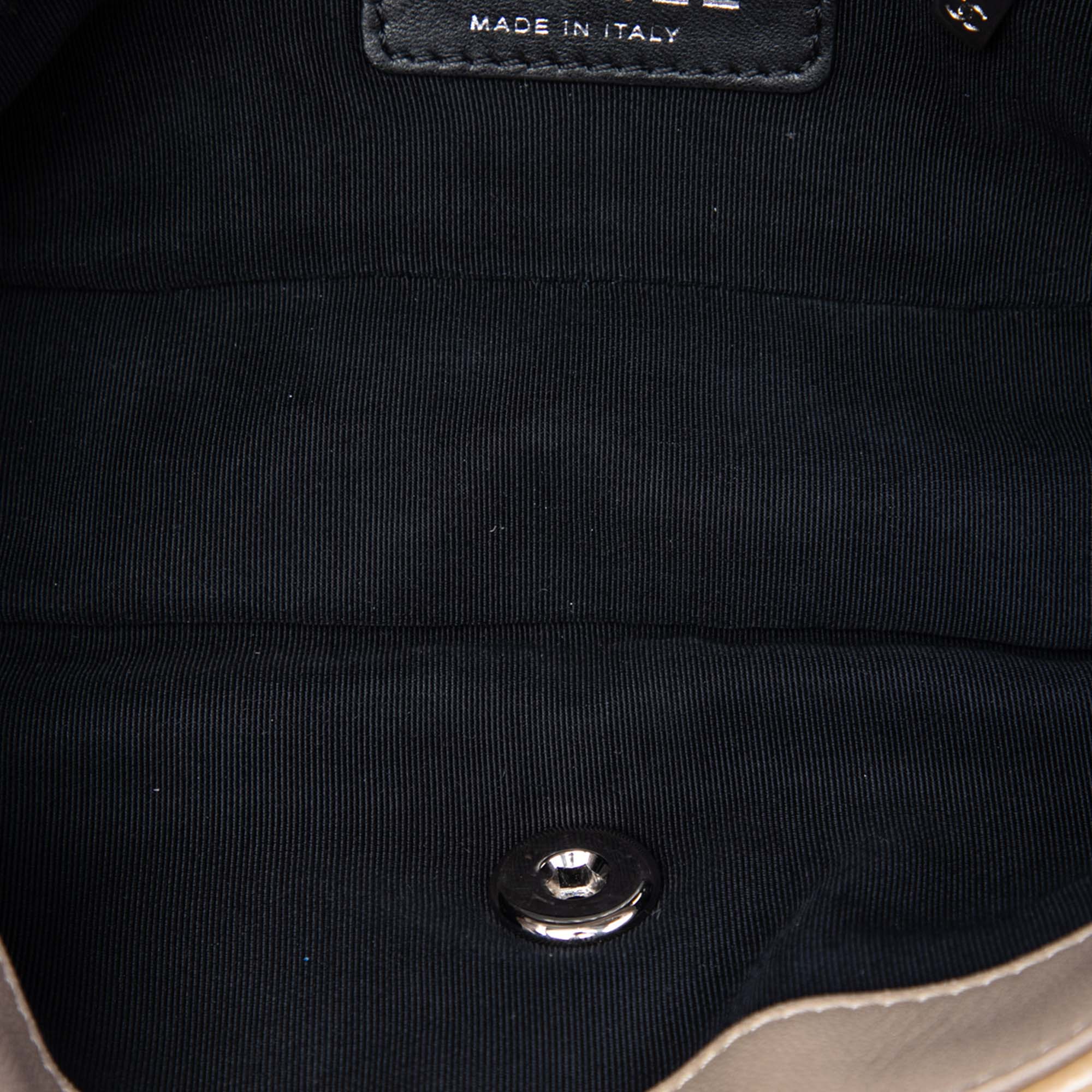 Chanel CC Patent Woven Stitch Full Flap - image 4