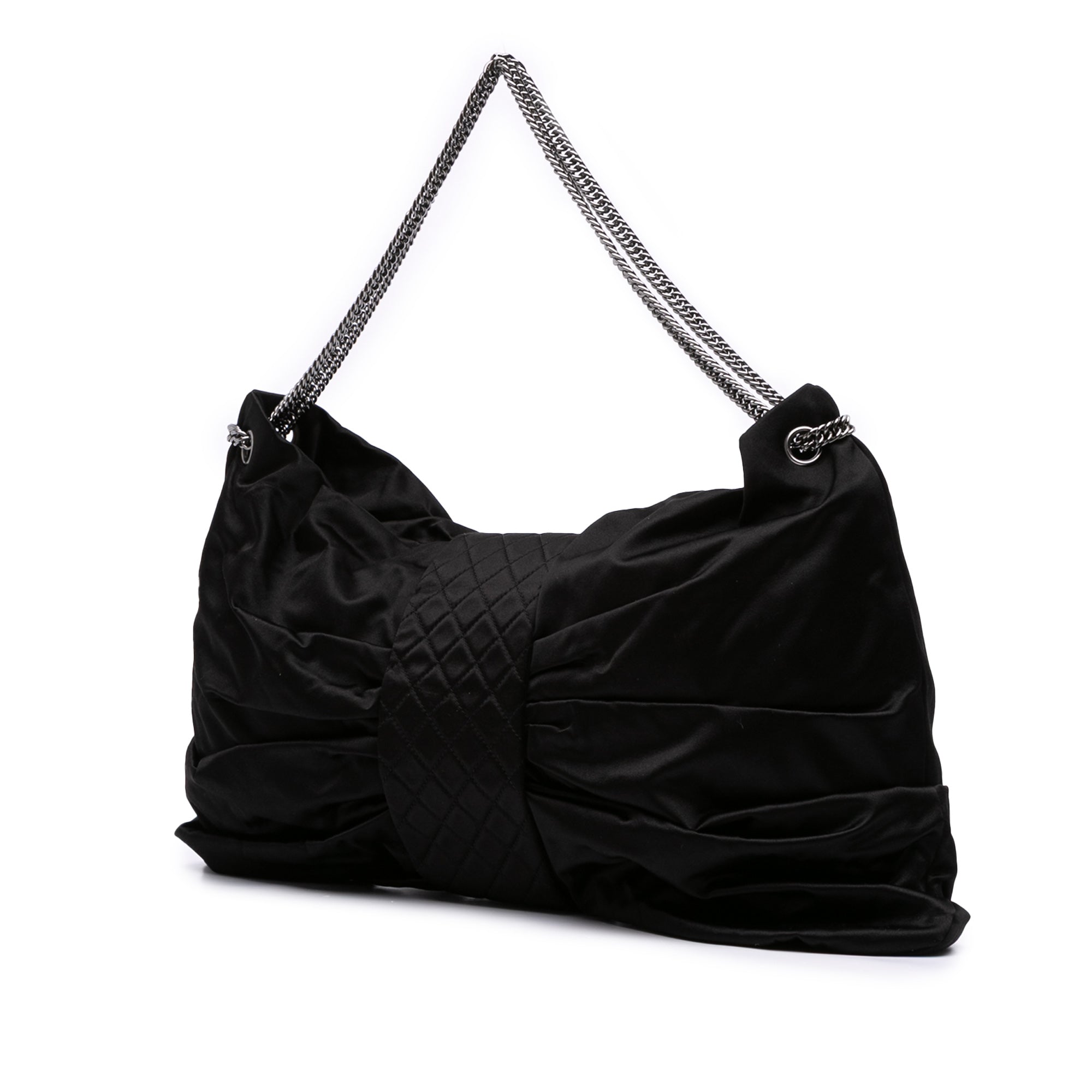 Chanel Large Satin Bow Mademoiselle Shoulder Bag - image 2