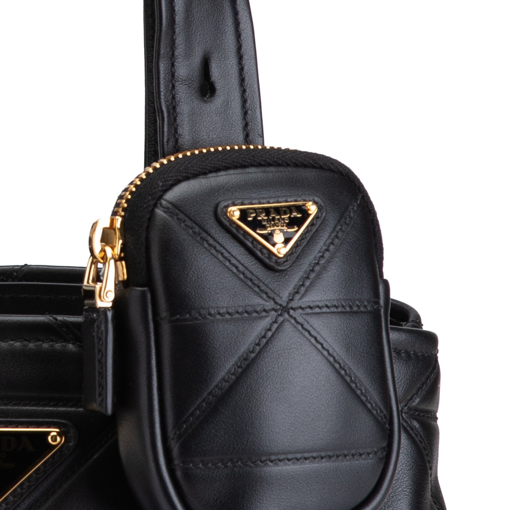 Prada Small Quilted Lambskin Satchel - image 8