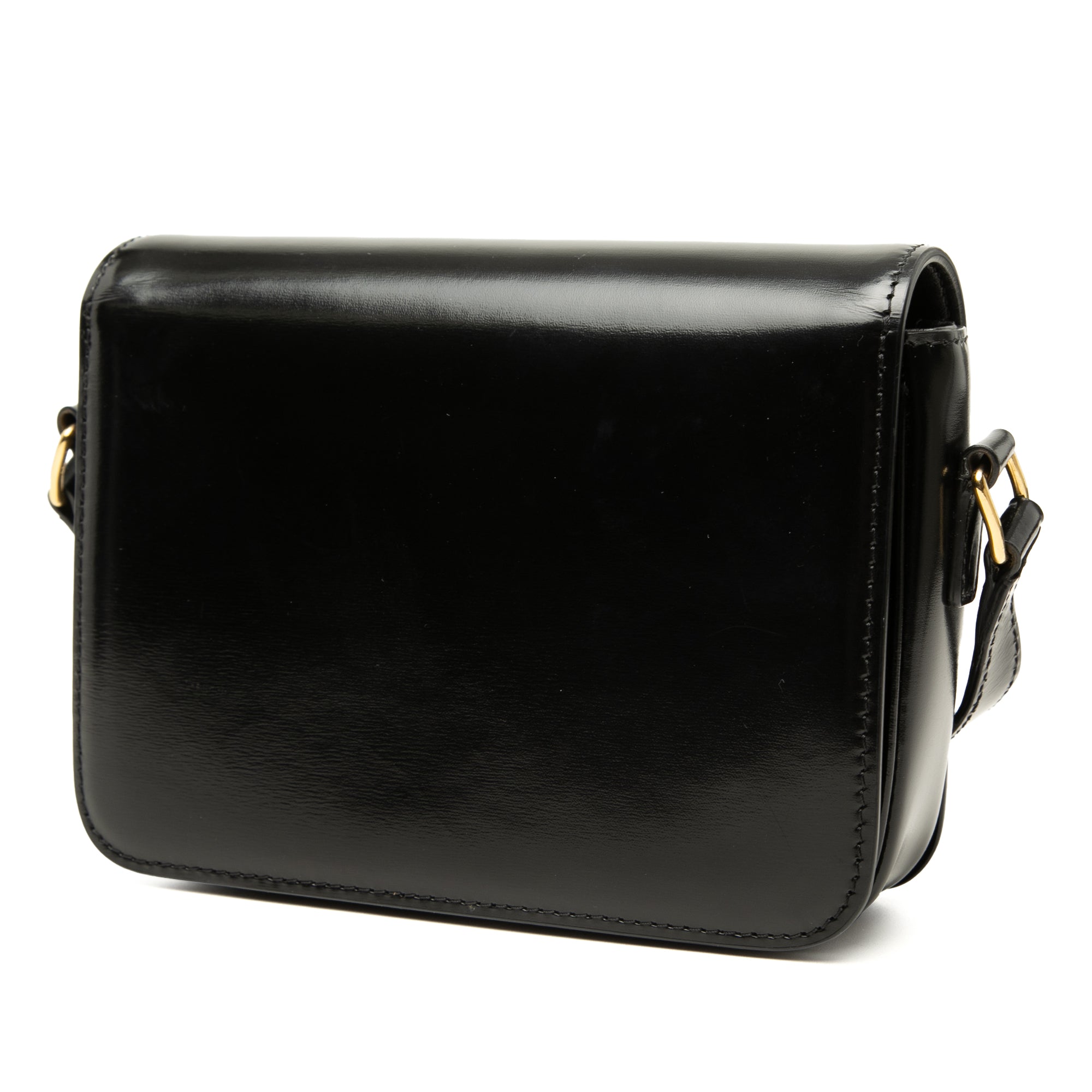 Celine Teen Shiny Calfskin Triomphe Crossbody - image 2