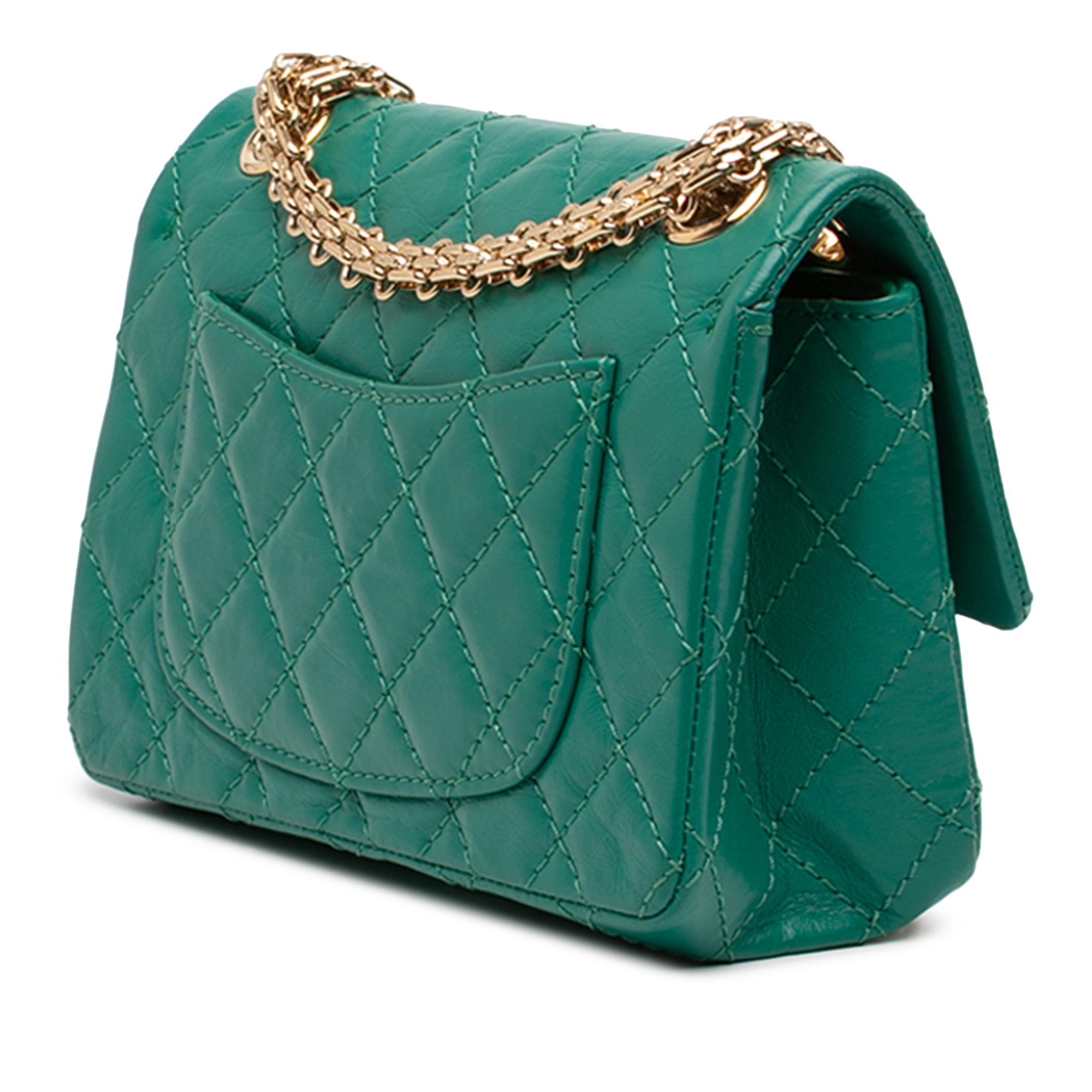 Chanel Quilted Aged Calfskin Reissue 2.55 Single Flap 224 - image 2