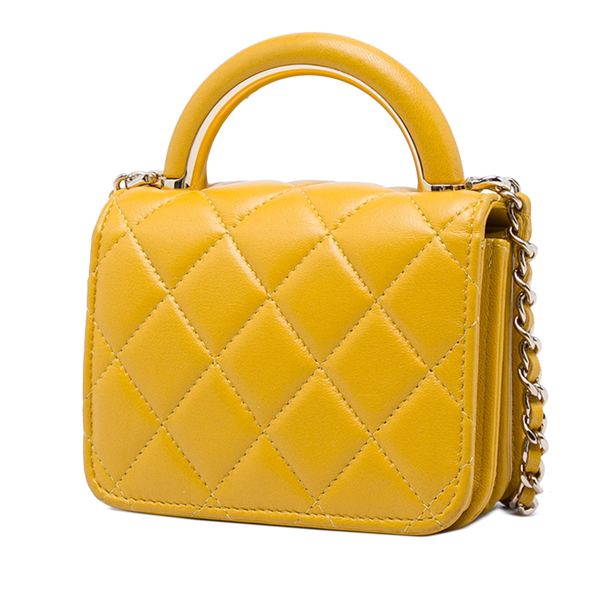 Chanel Mini Lambskin Paris Le19M Charming Top Handle Flap - image 2