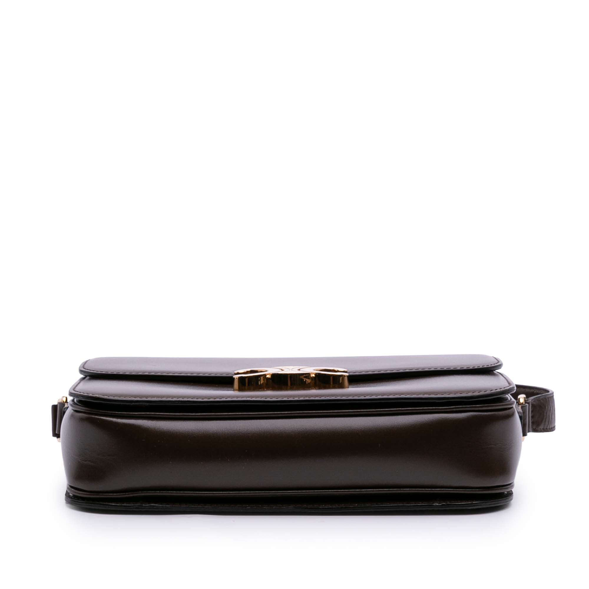 Celine Classique Shiny Calfskin Triomphe Crossbody - image 3