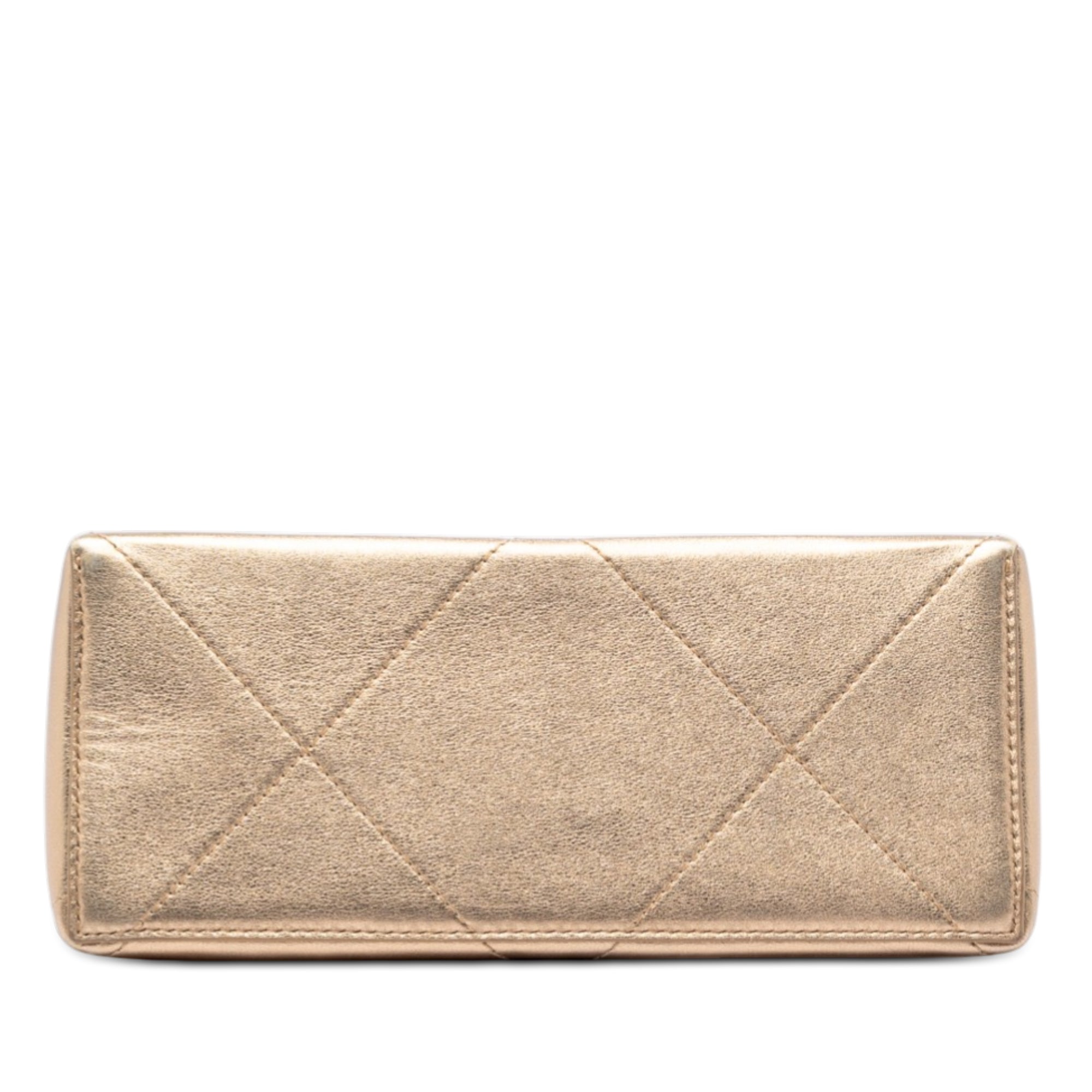 Chanel Small Calfskin Kiss Lock Frame Bag - image 3