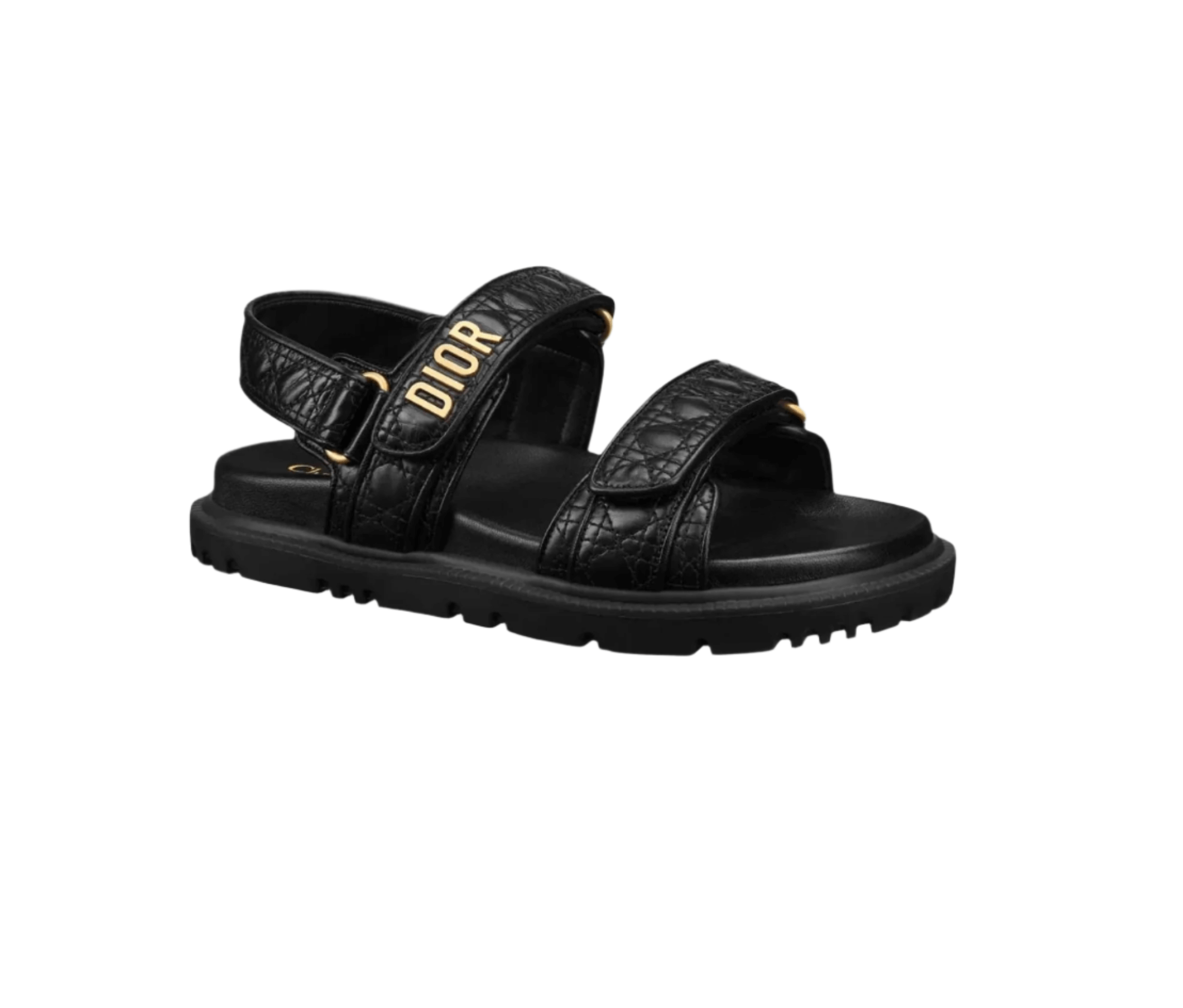 Side view of Dioract sandal showing structured silhouette, adjustable straps, and featherlight EVA sole
