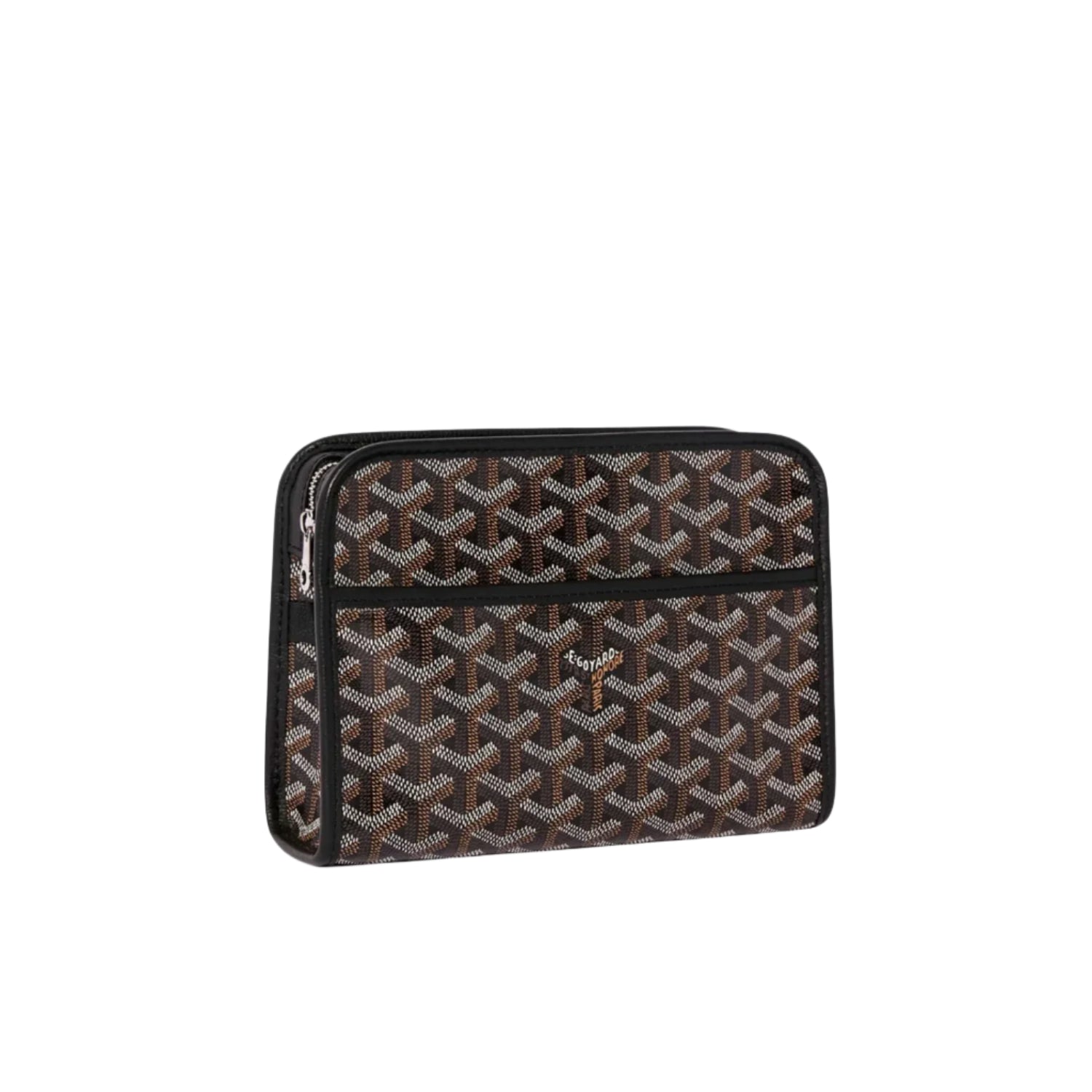 Goyard patterned pouch with its iconic pattern