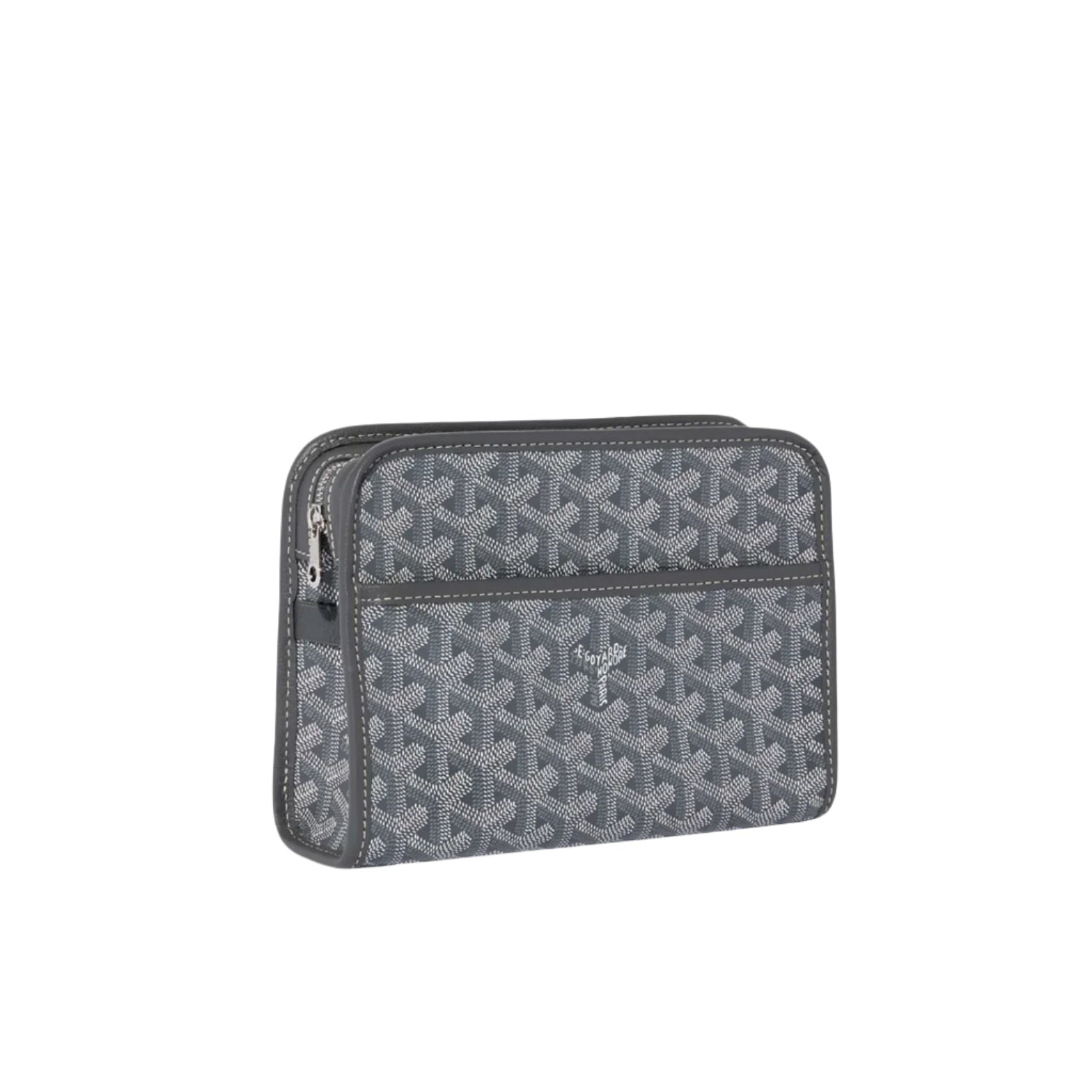 Goyard patterned pouch with its iconic pattern