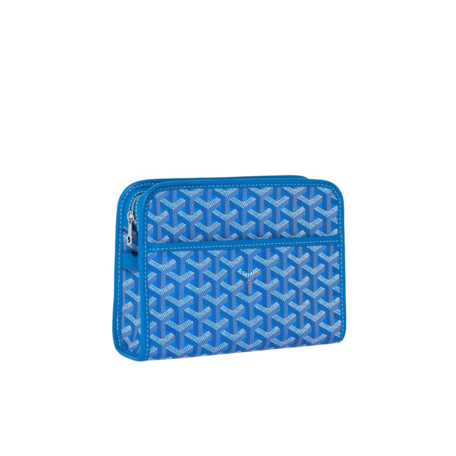 Goyard patterned pouch with its iconic pattern