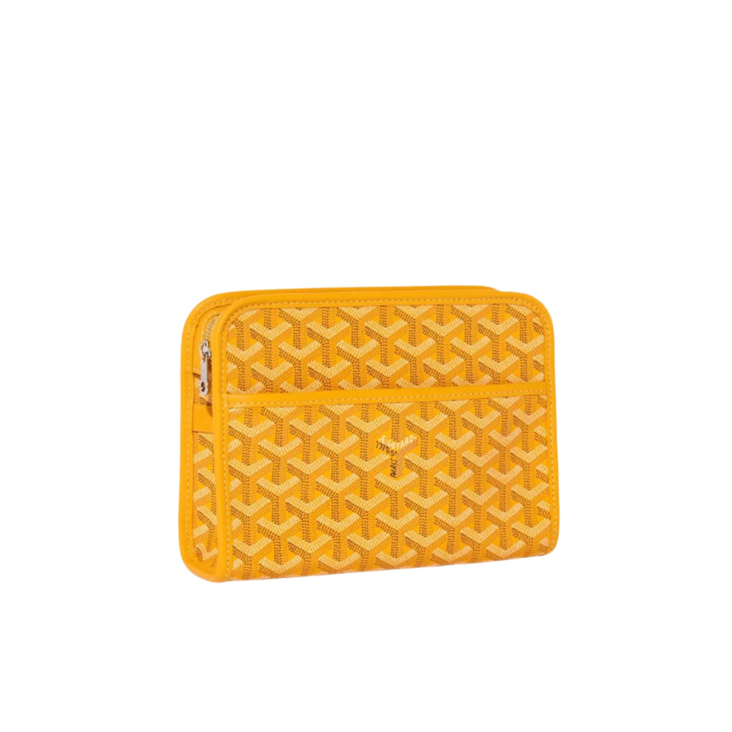 Goyard patterned pouch with its iconic pattern