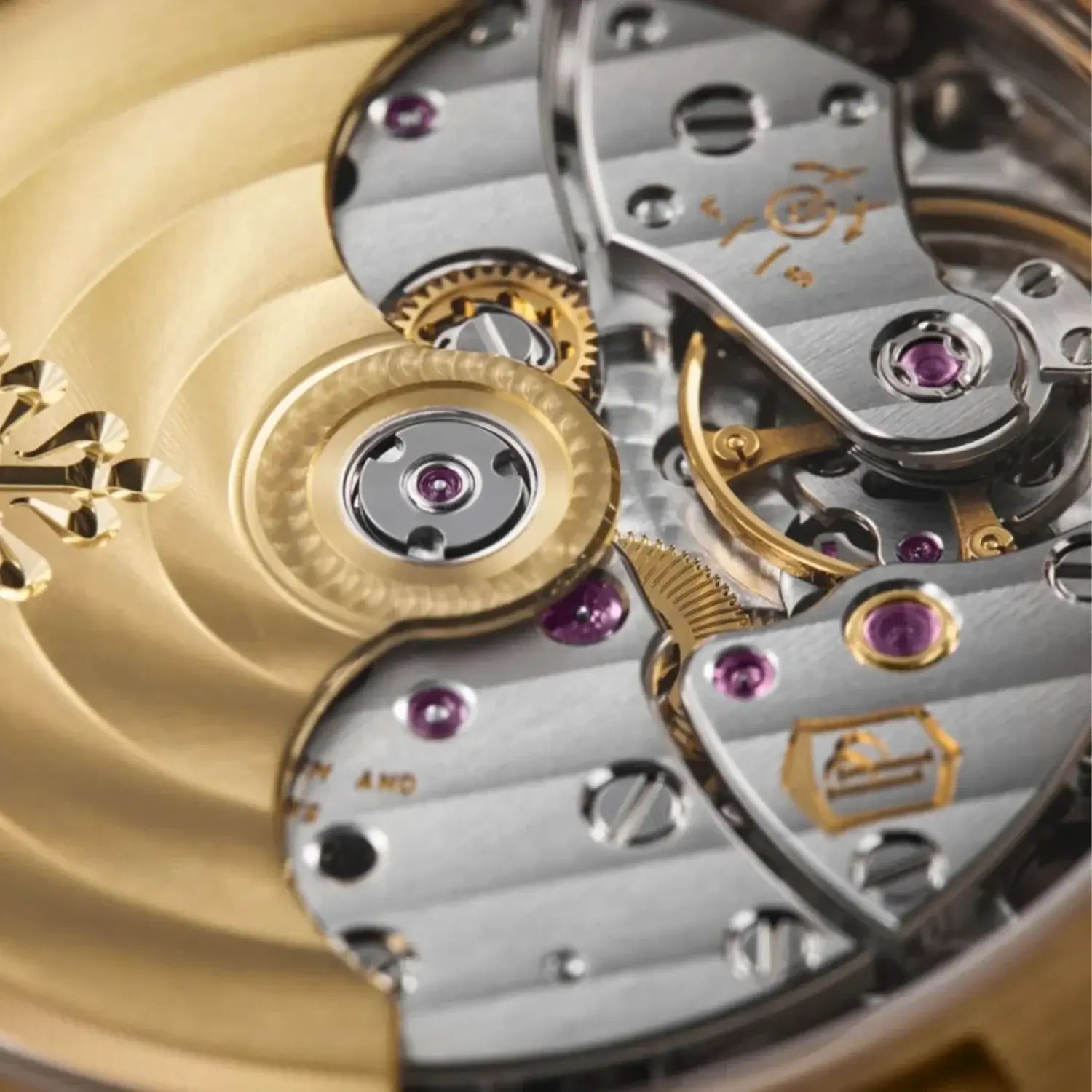 back view of New Patek Philippe Aquanaut Luce 5268/200R-010 in rose gold with taupe dial and diamond-set bezel
